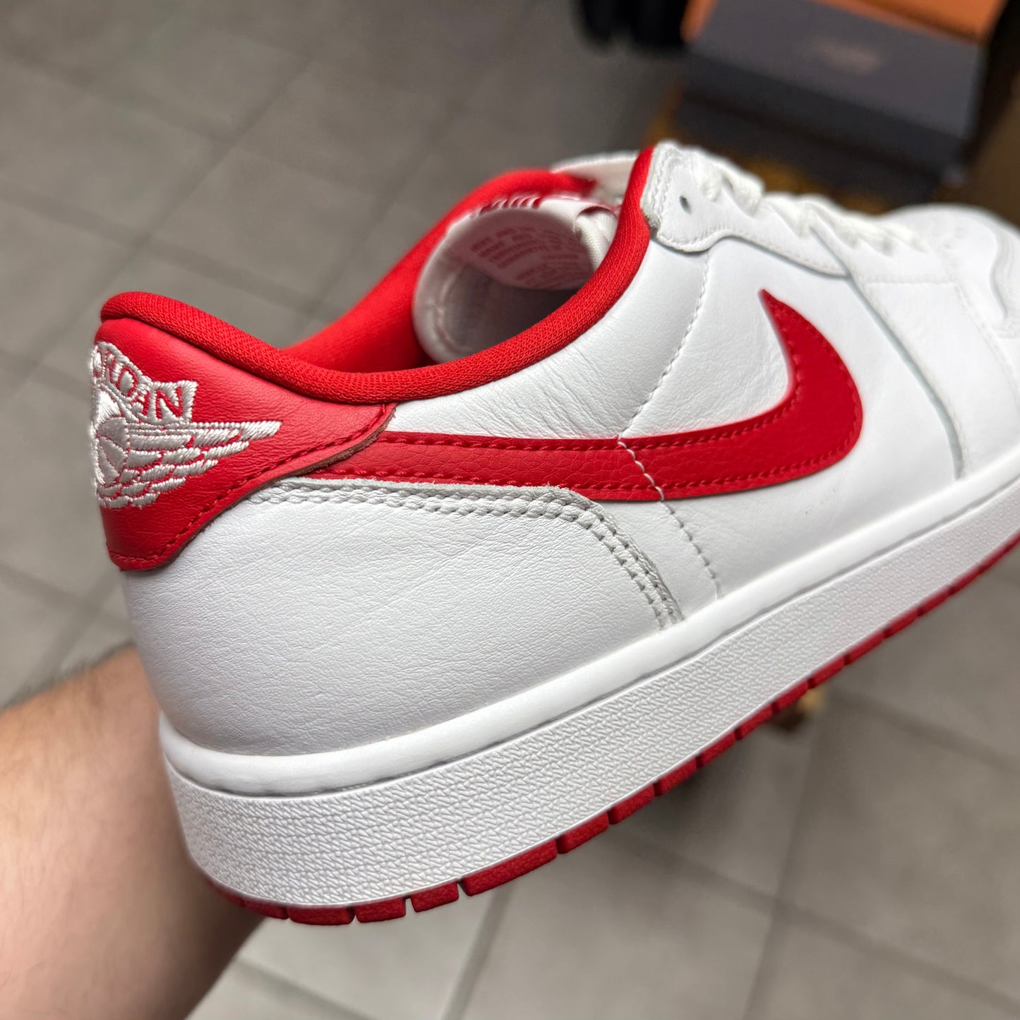 Jordan 1 Low OG University Red (Worn)