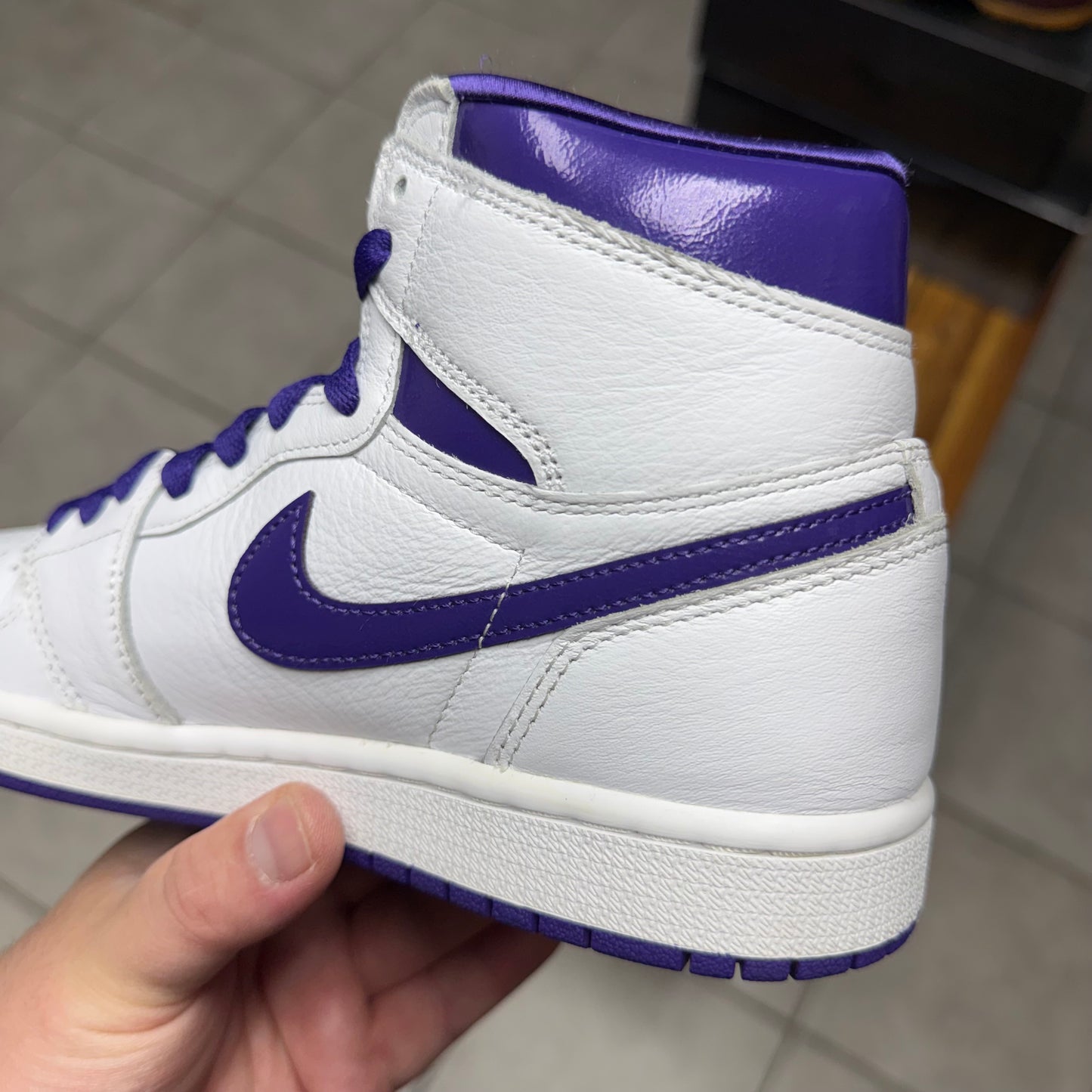 Jordan 1 High OG Court Purple W (Worn)