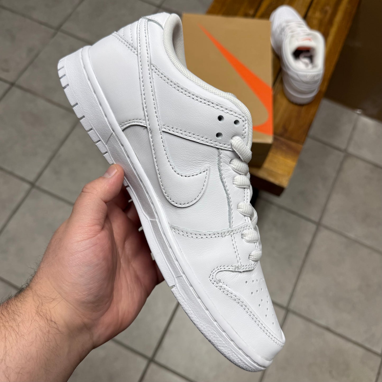 Dunk Low Pro SB Triple White