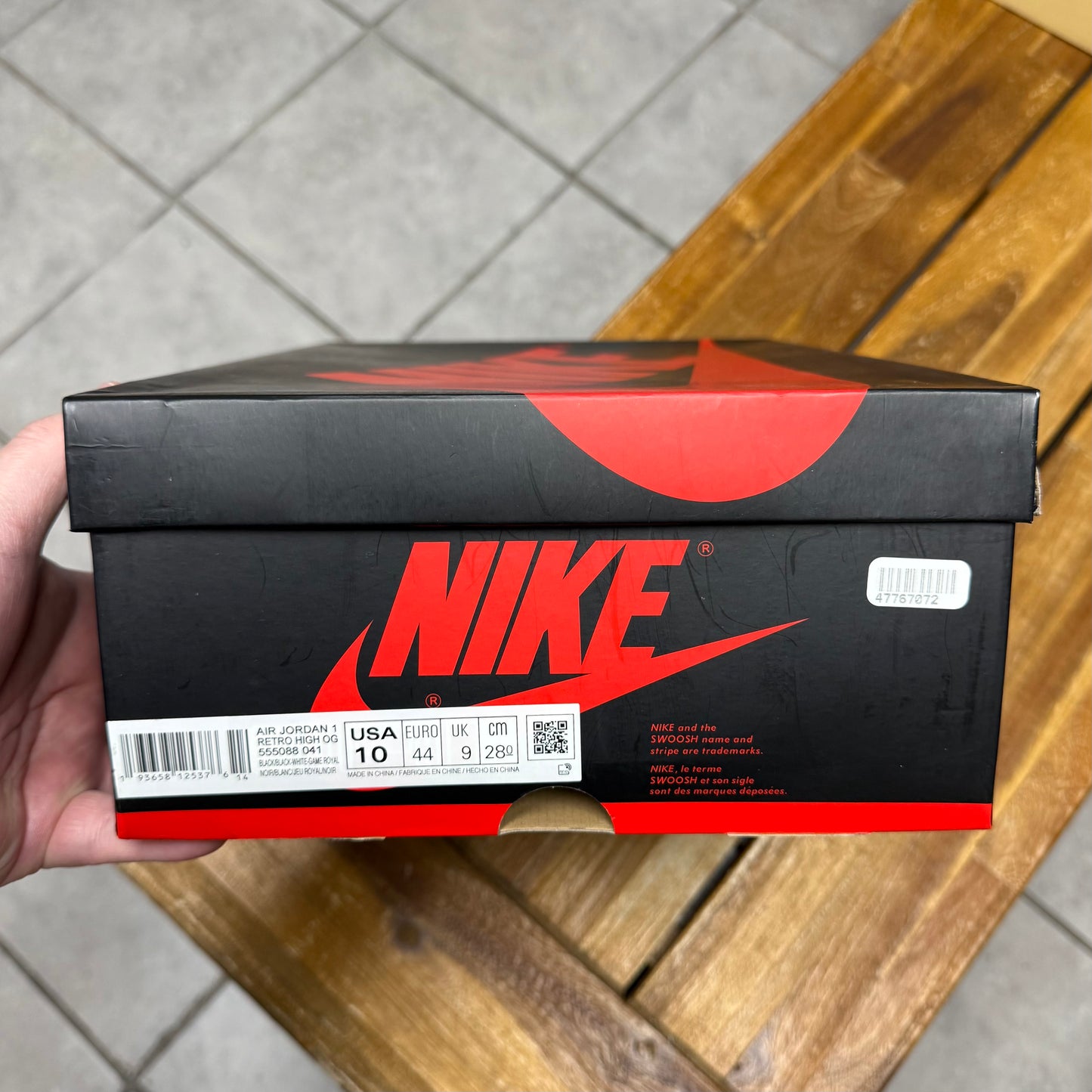 Jordan 1 High OG Royal Toe (Worn)