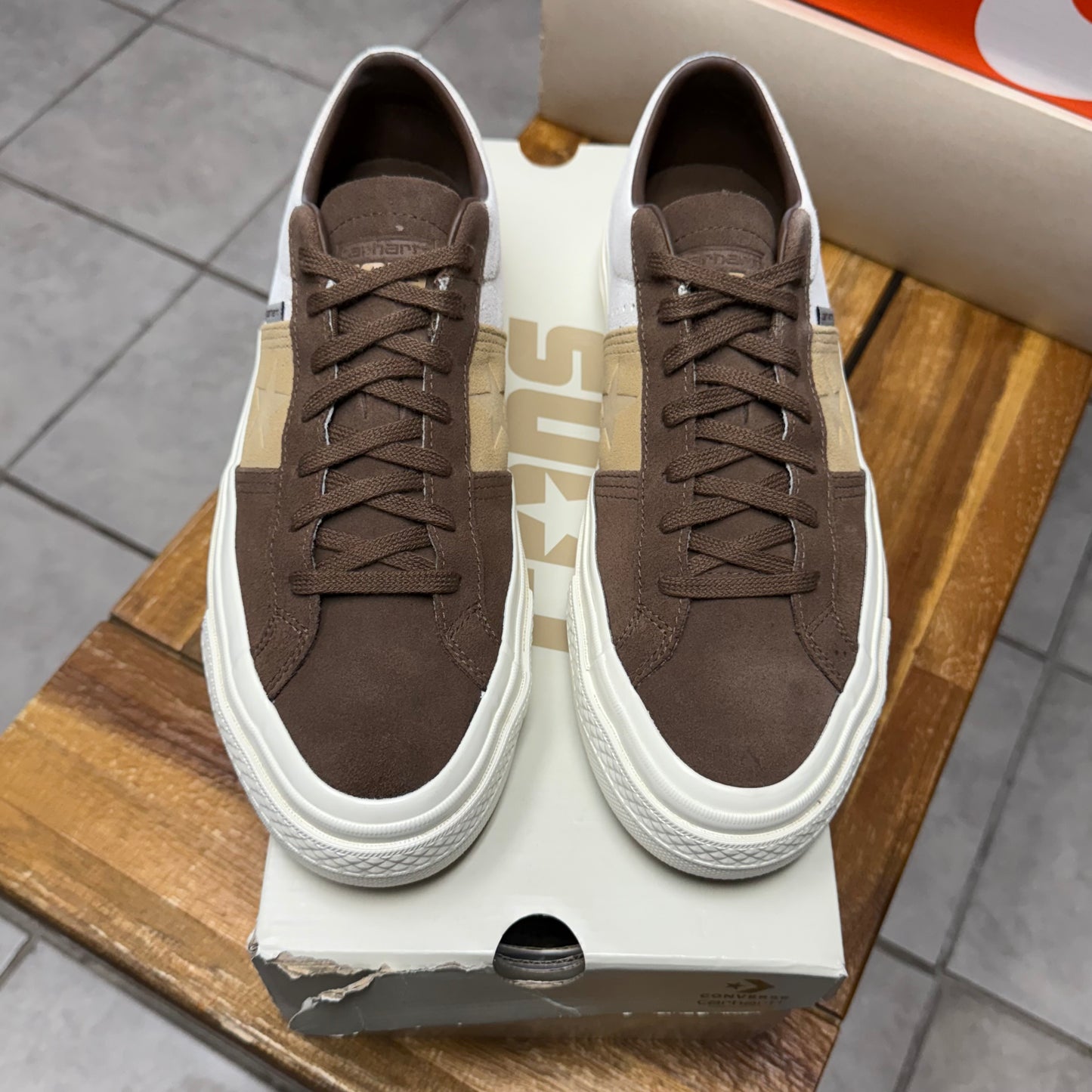 Converse Carhartt WIP x One Star Academy Pro Low Starfish Dark
Earth (Worn)
