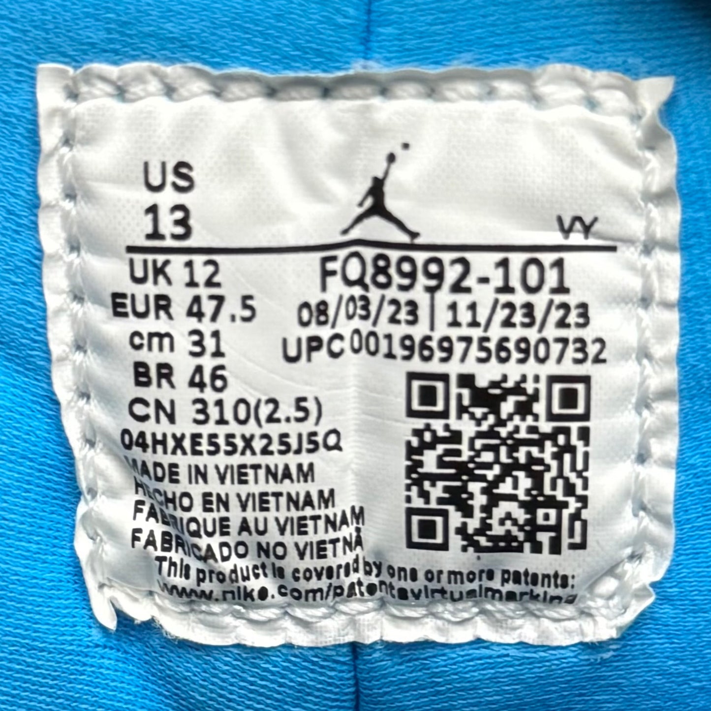 Jordan 9 Powder Blue 2024 (Worn)