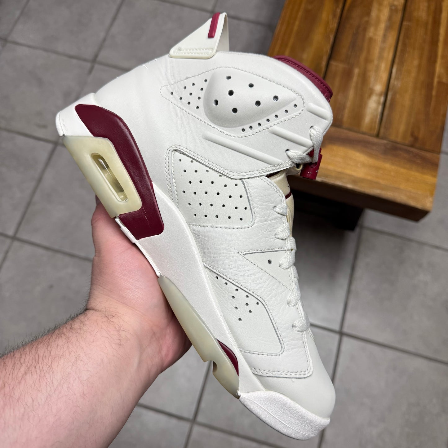 Jordan 6 Maroon 2015 (Worn)