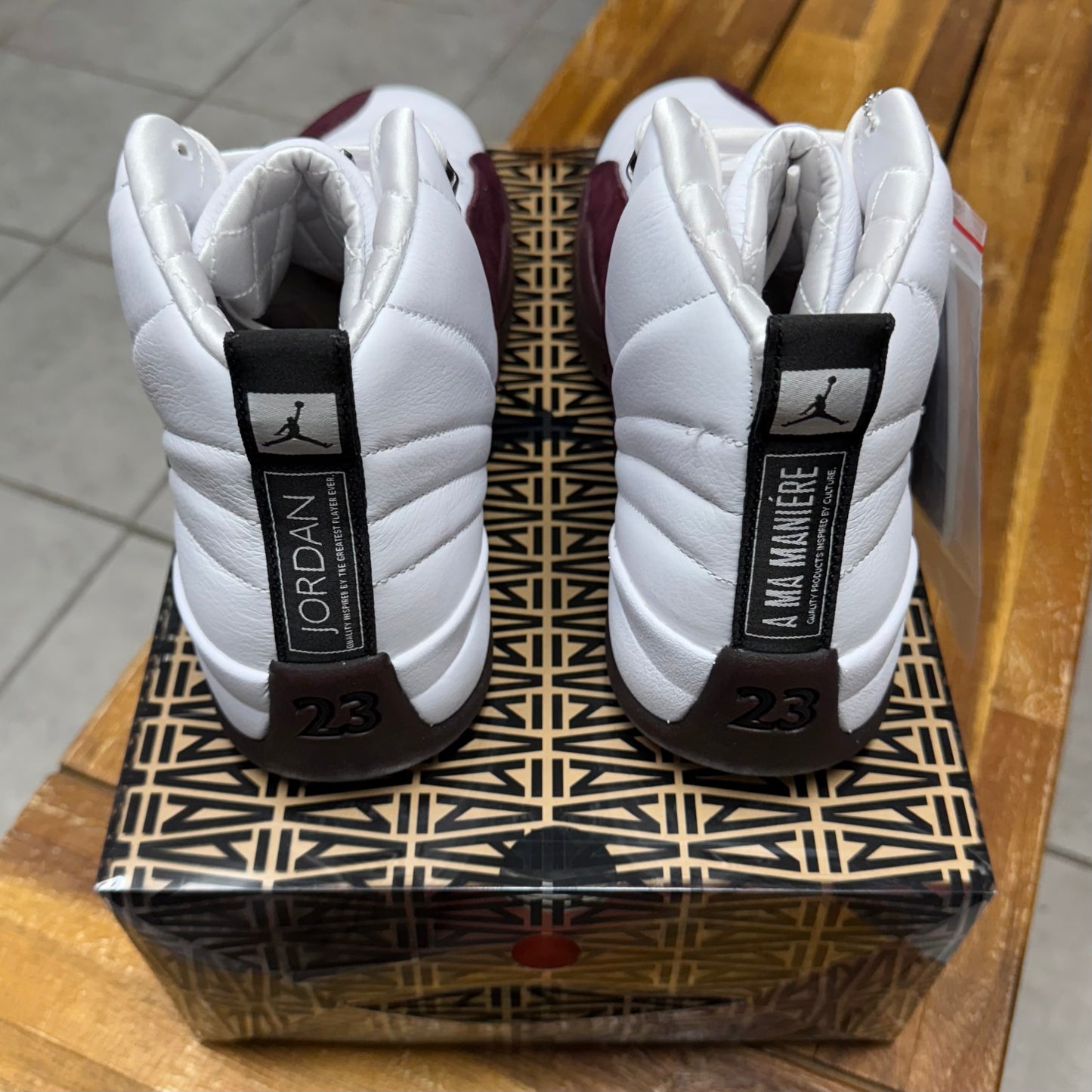 Jordan 12 SP x A Ma Maniére White