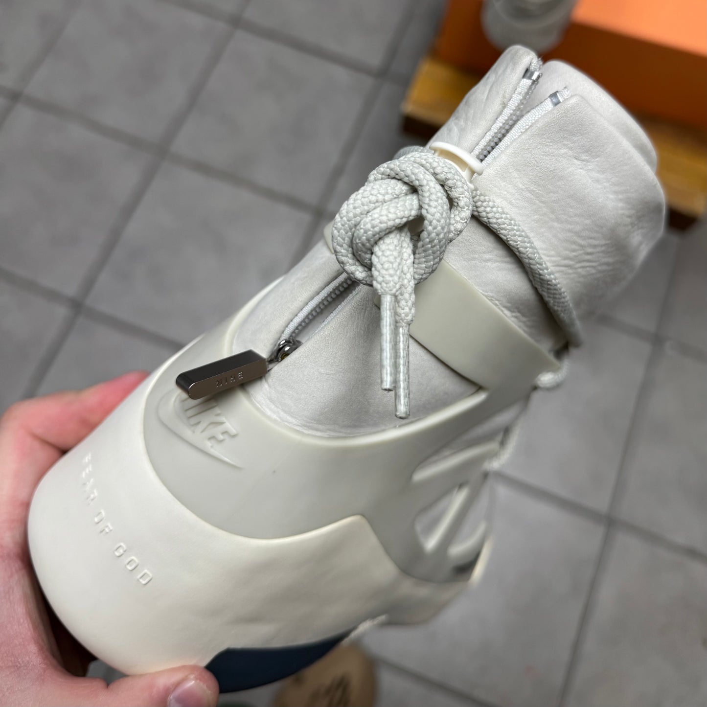Nike Air Fear Of God 1 Light Bone (Worn)