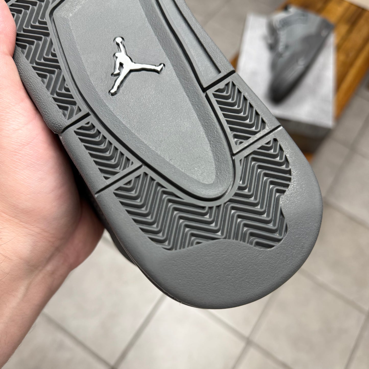 Jordan 4 Wet Cement (Worn)