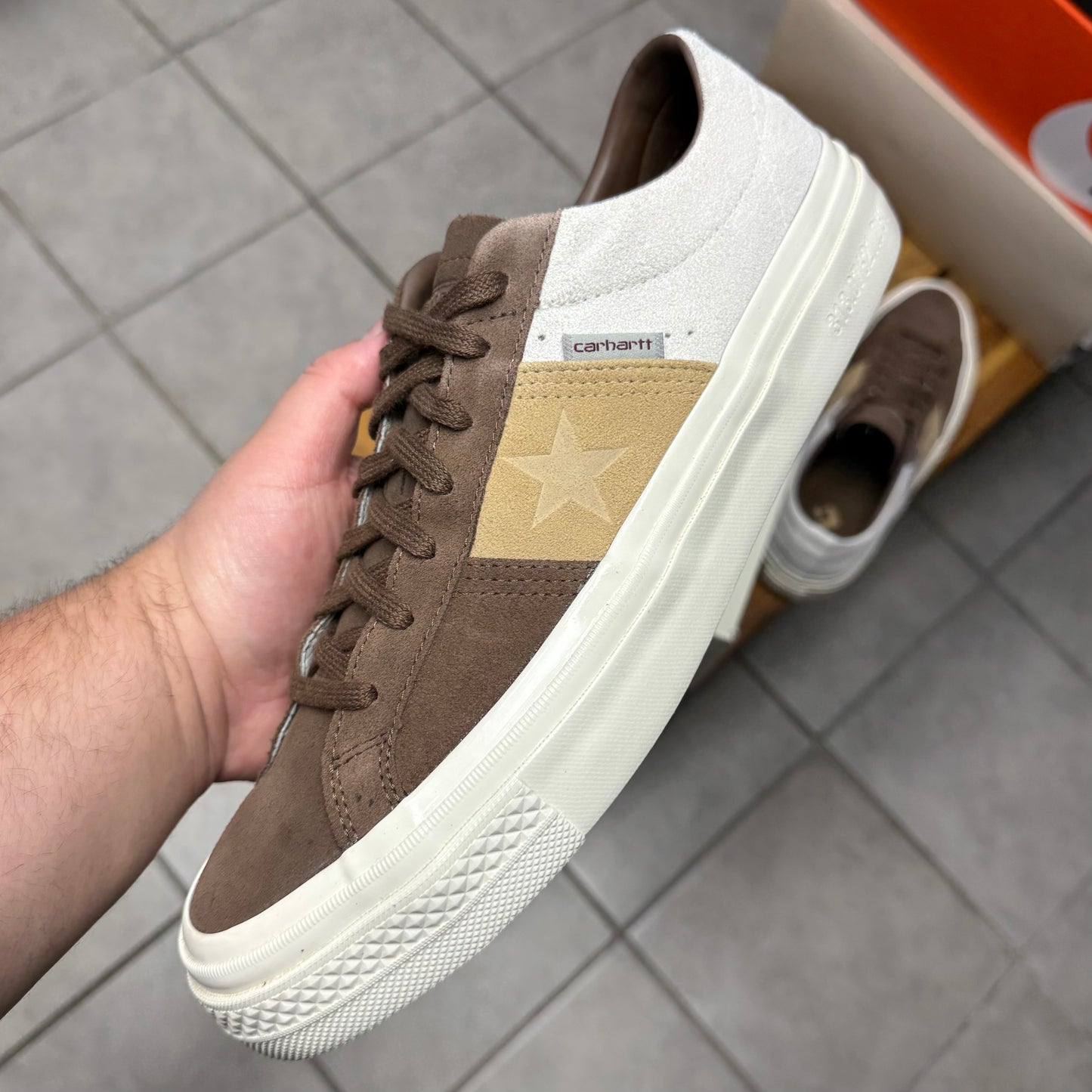 Converse Carhartt WIP x One Star Academy Pro Low Starfish Dark
Earth (Worn)