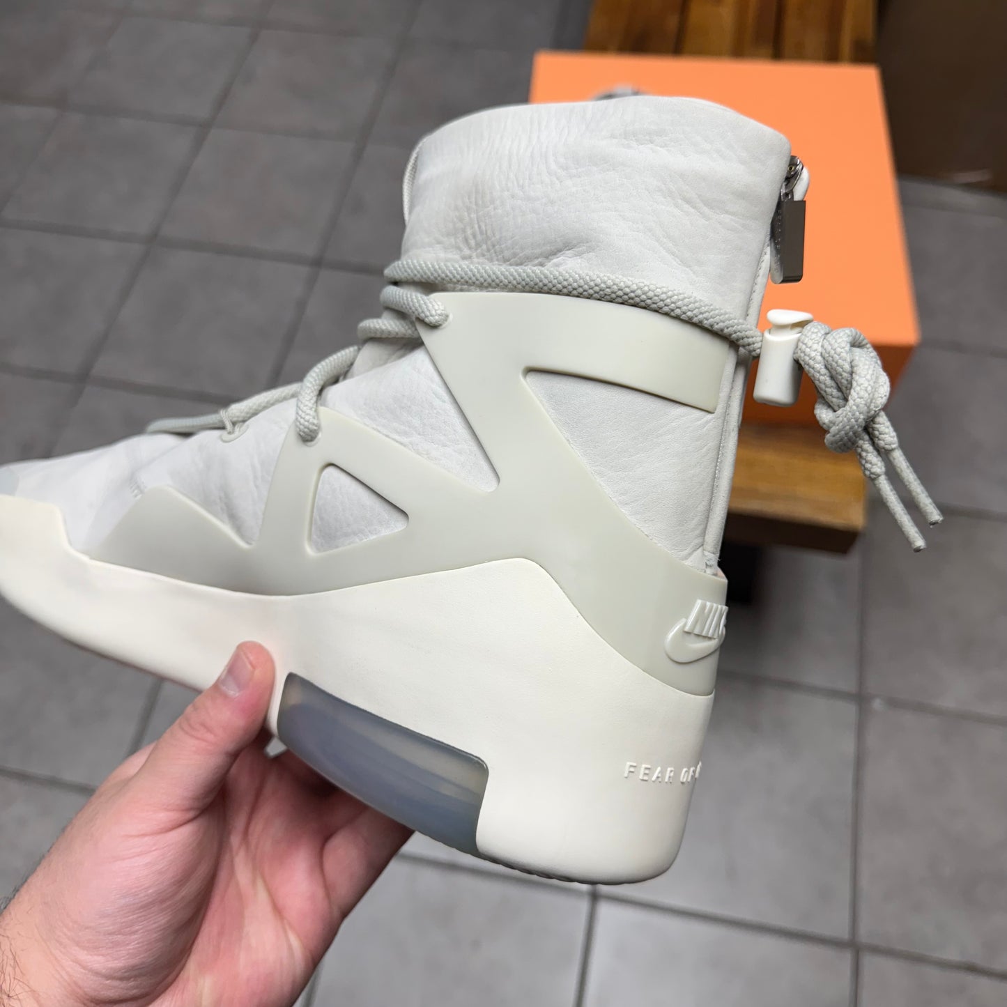 Nike Air Fear Of God 1 Light Bone (Worn)