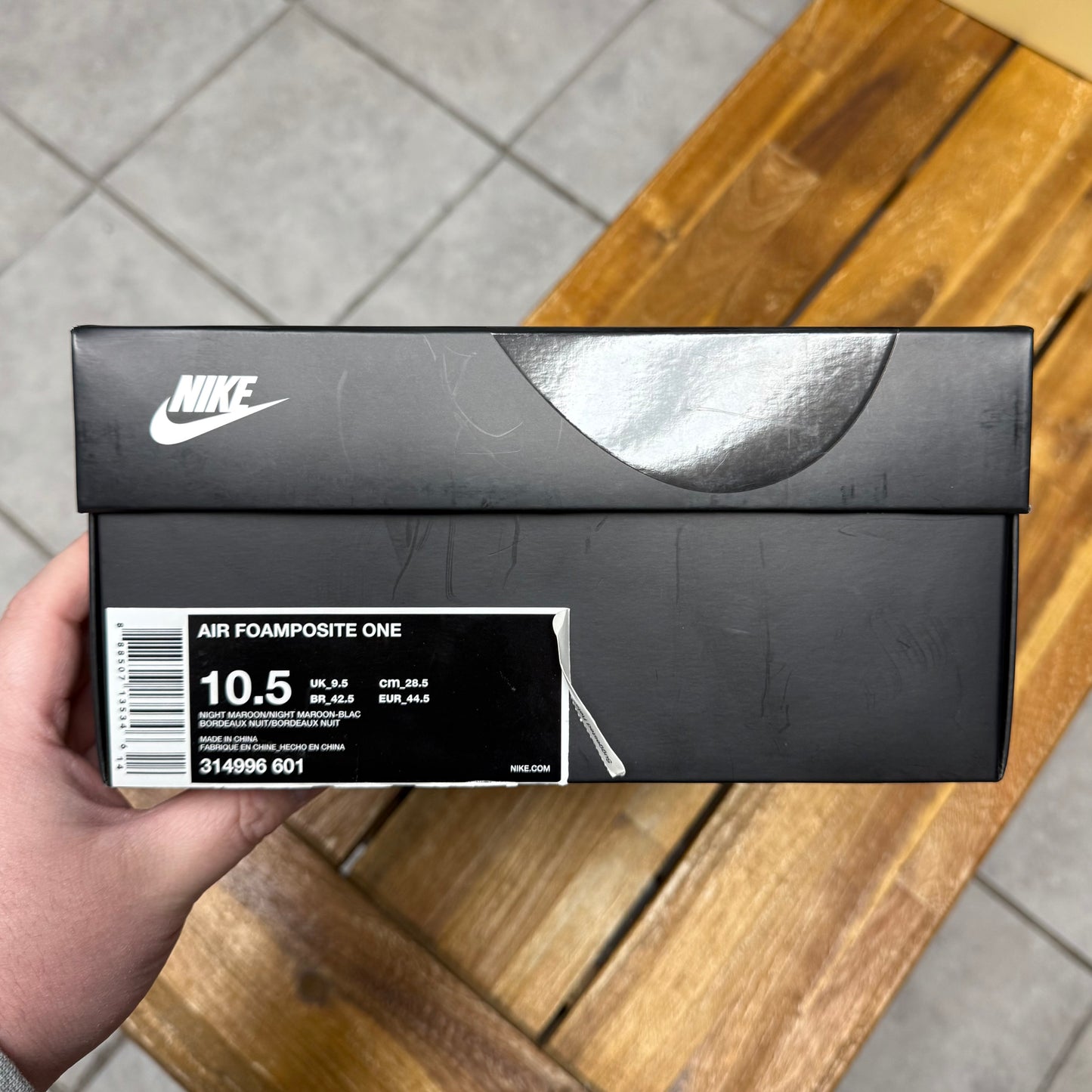 Air Foamposite One Maroon (Worn)