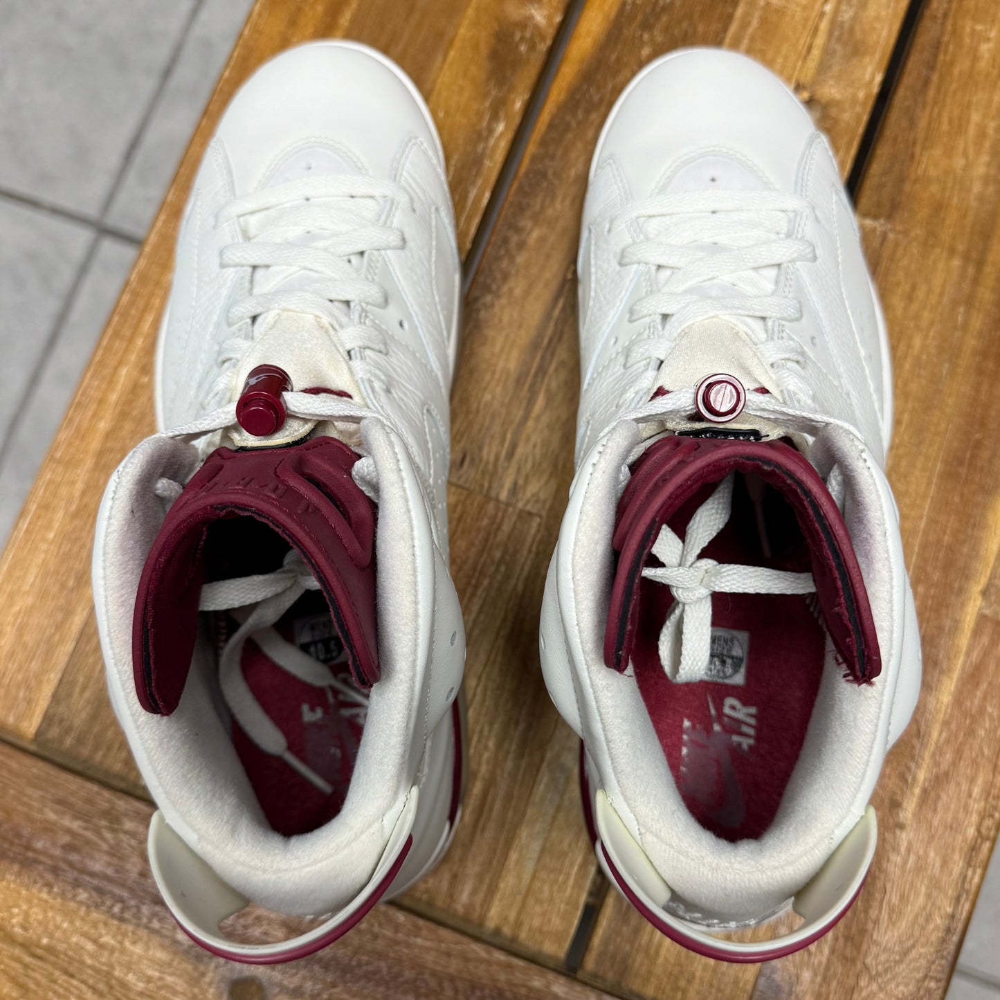 Jordan 6 Maroon 2015 (Worn)