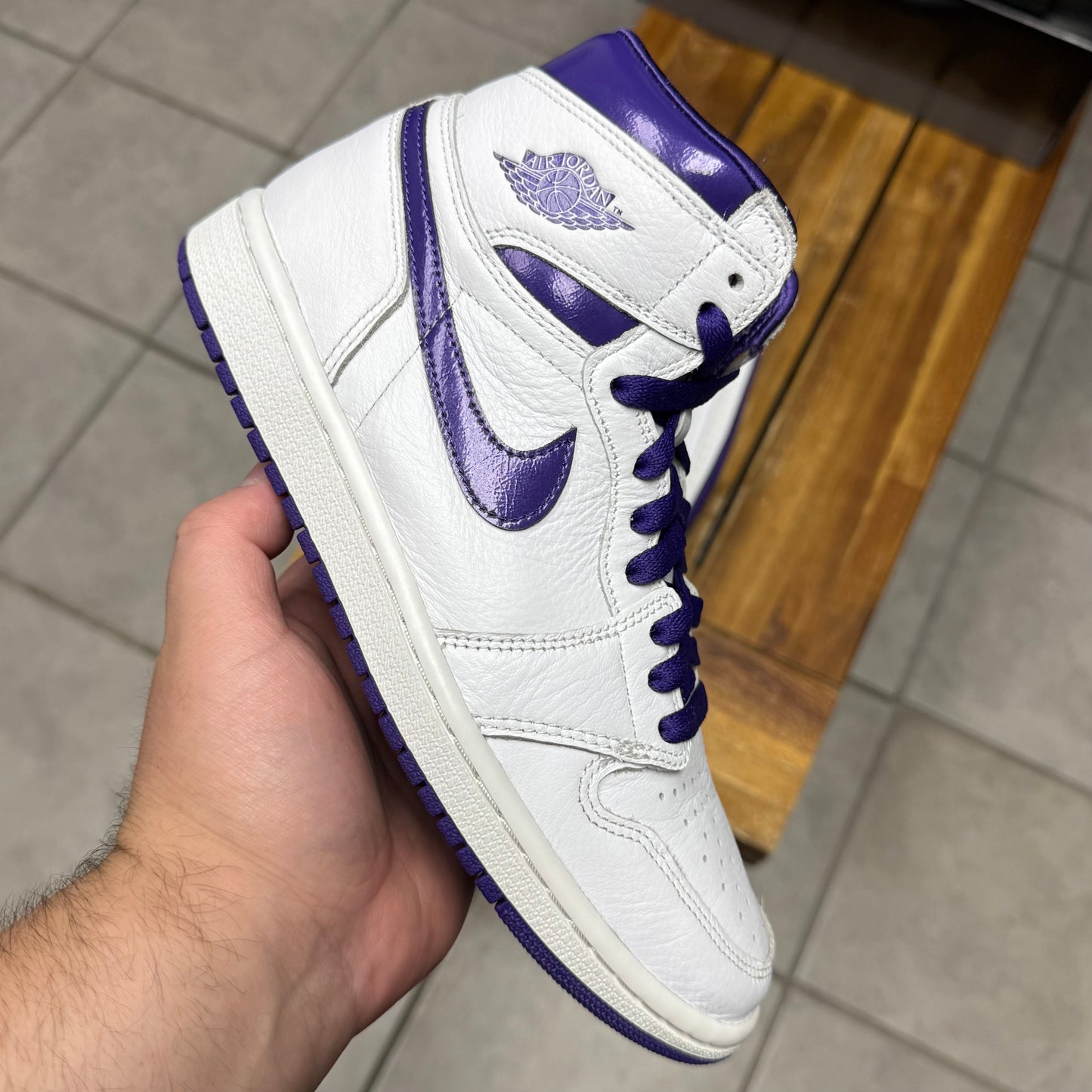 Jordan 1 High OG Court Purple W (Worn)