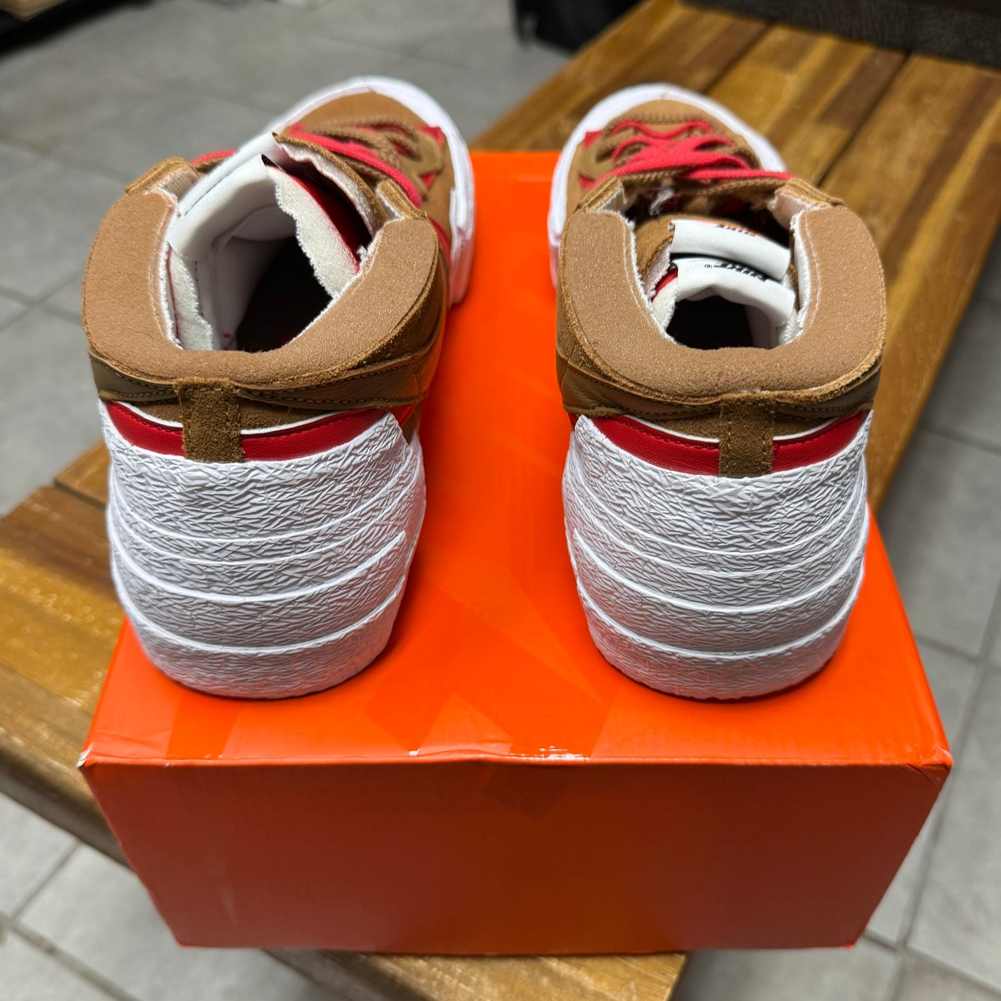 Blazer Low x sacai British Tan (Worn)