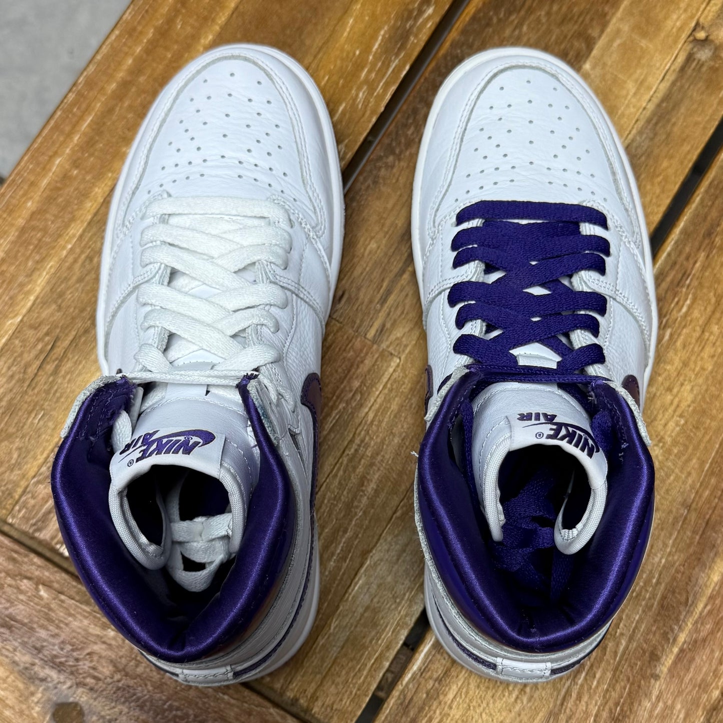 Jordan 1 High OG Court Purple W (Worn)