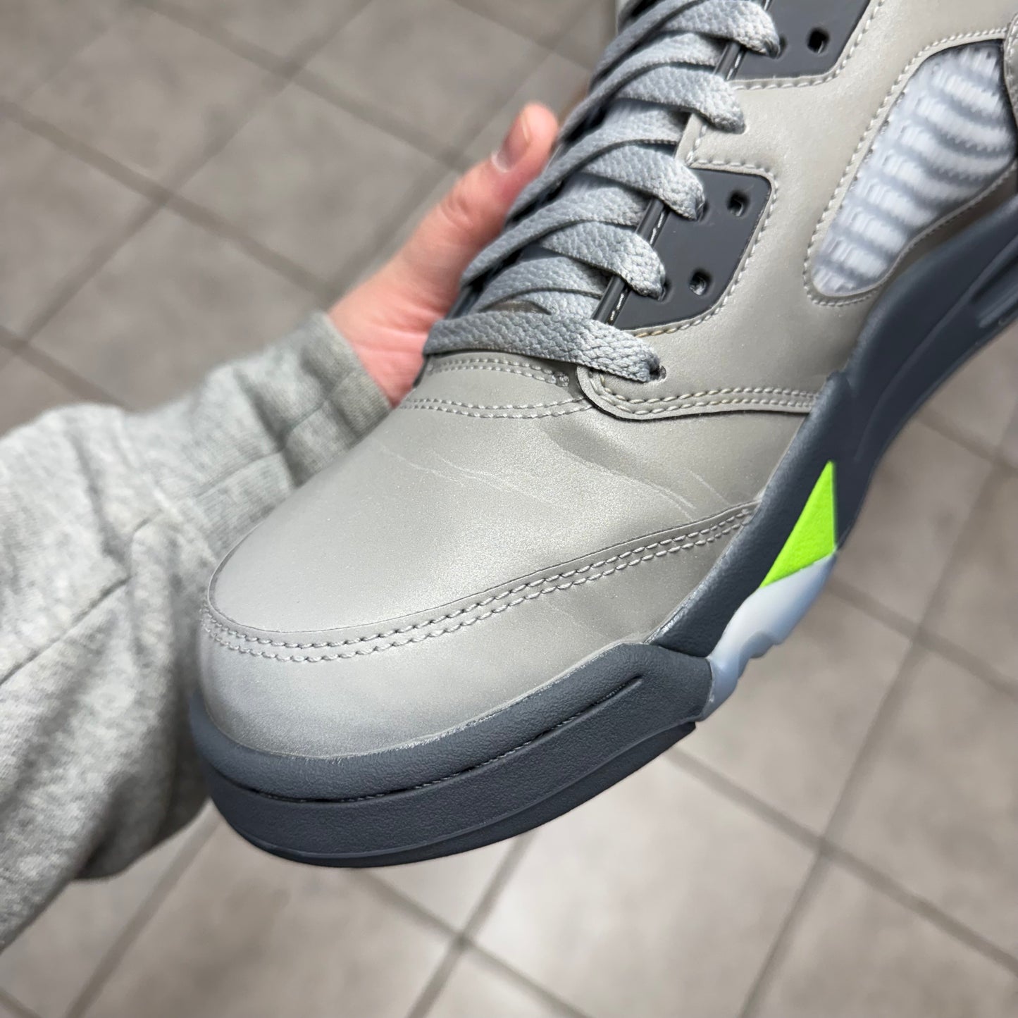 Jordan 5 Green Bean (Worn)