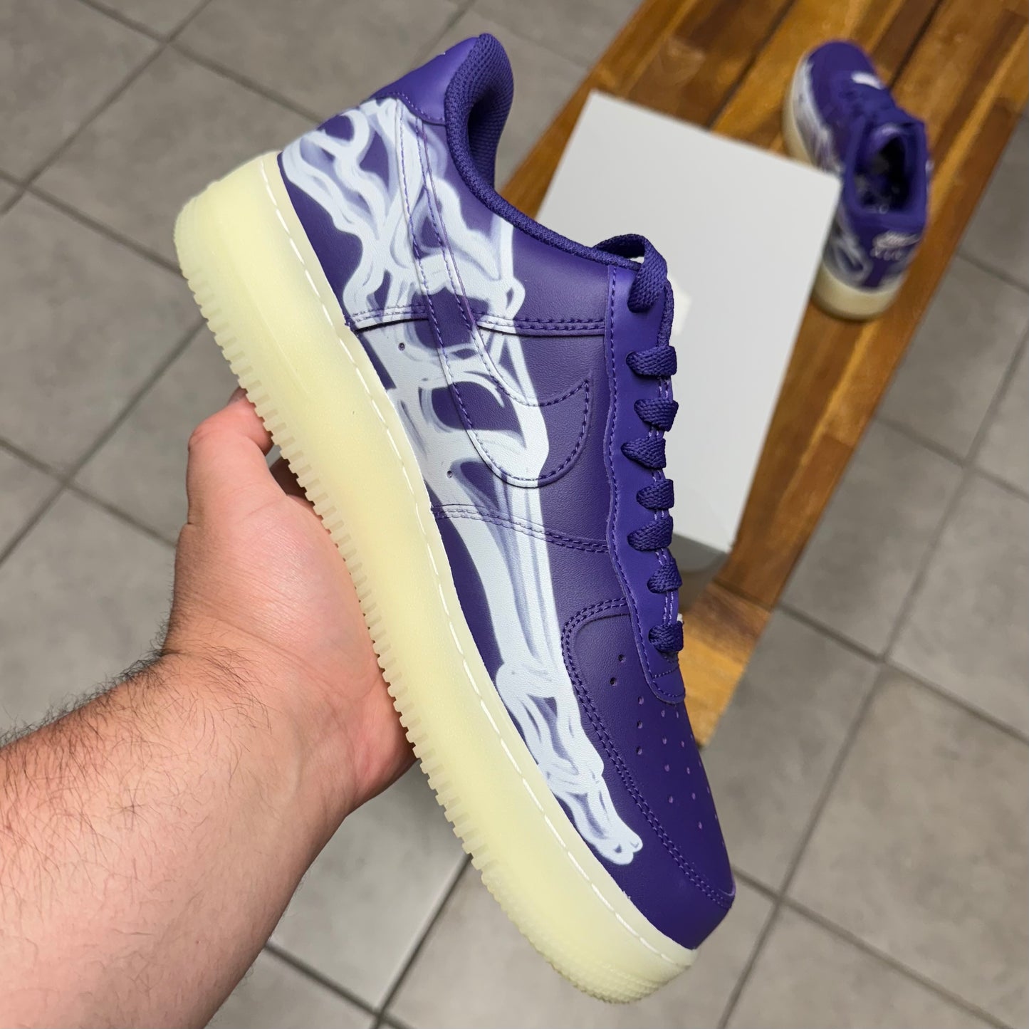 Air Force 1 Purple Skeleton