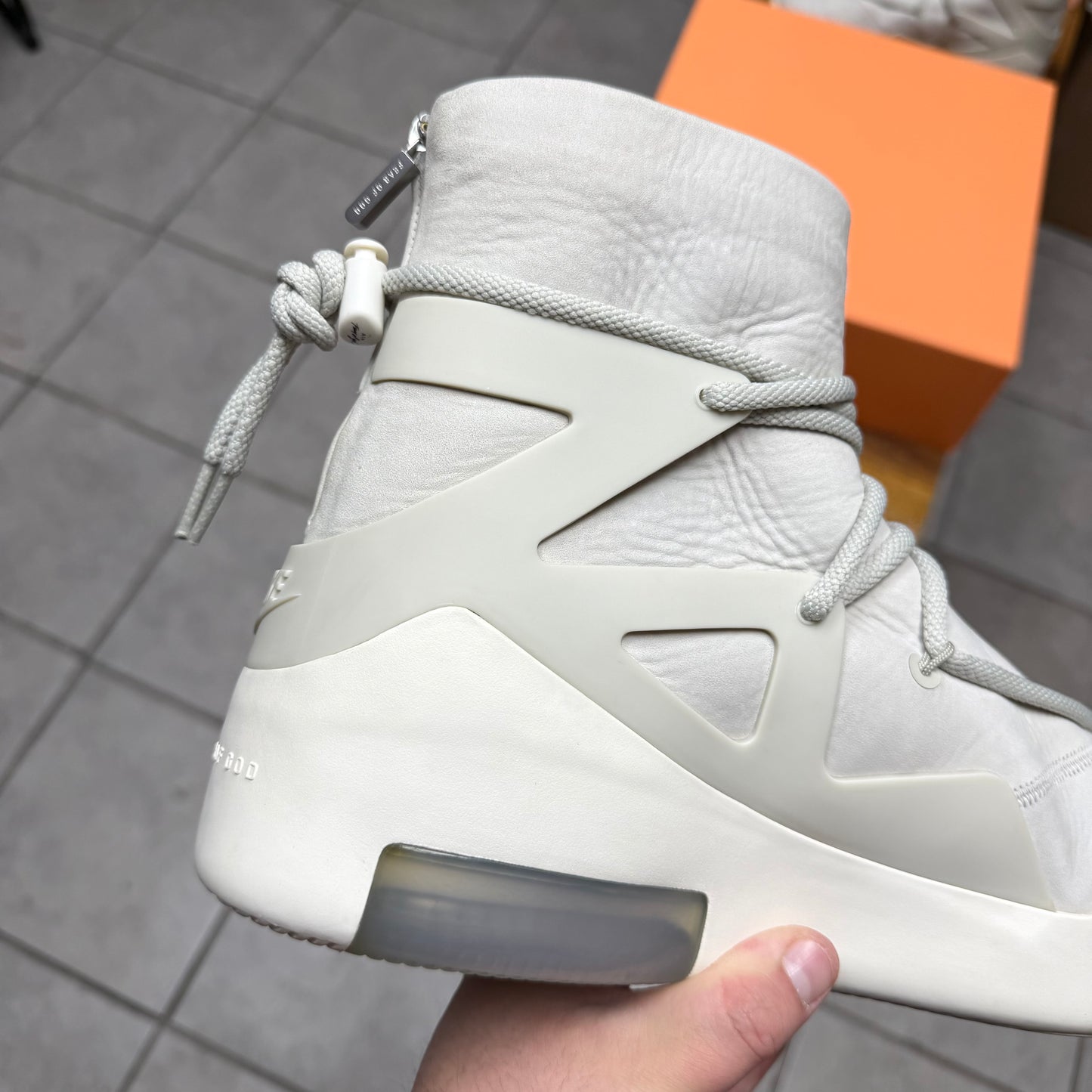 Nike Air Fear Of God 1 Light Bone (Worn)