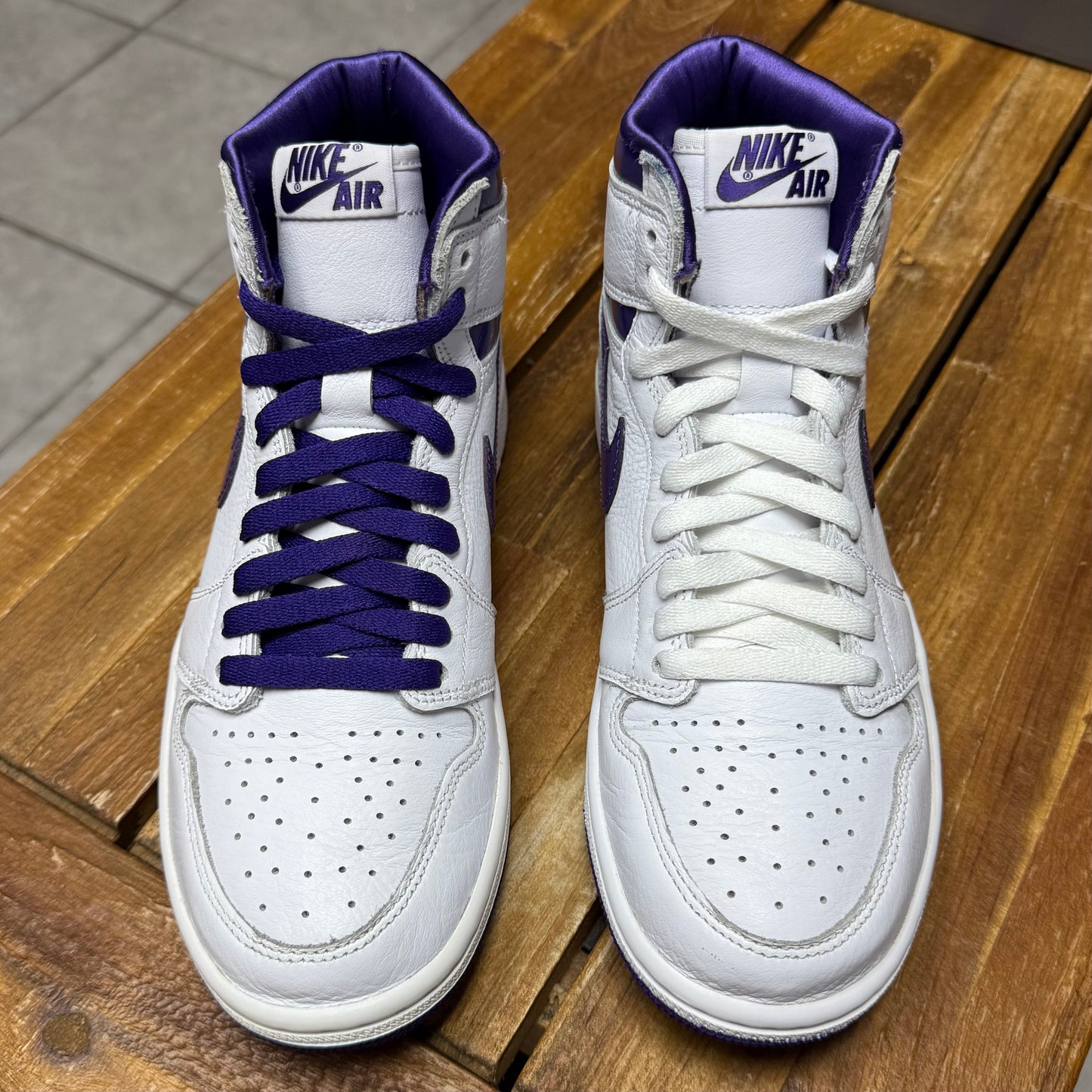 Jordan 1 High OG Court Purple W (Worn)