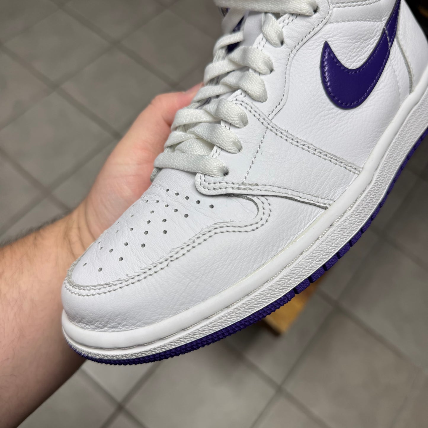Jordan 1 High OG Court Purple W (Worn)