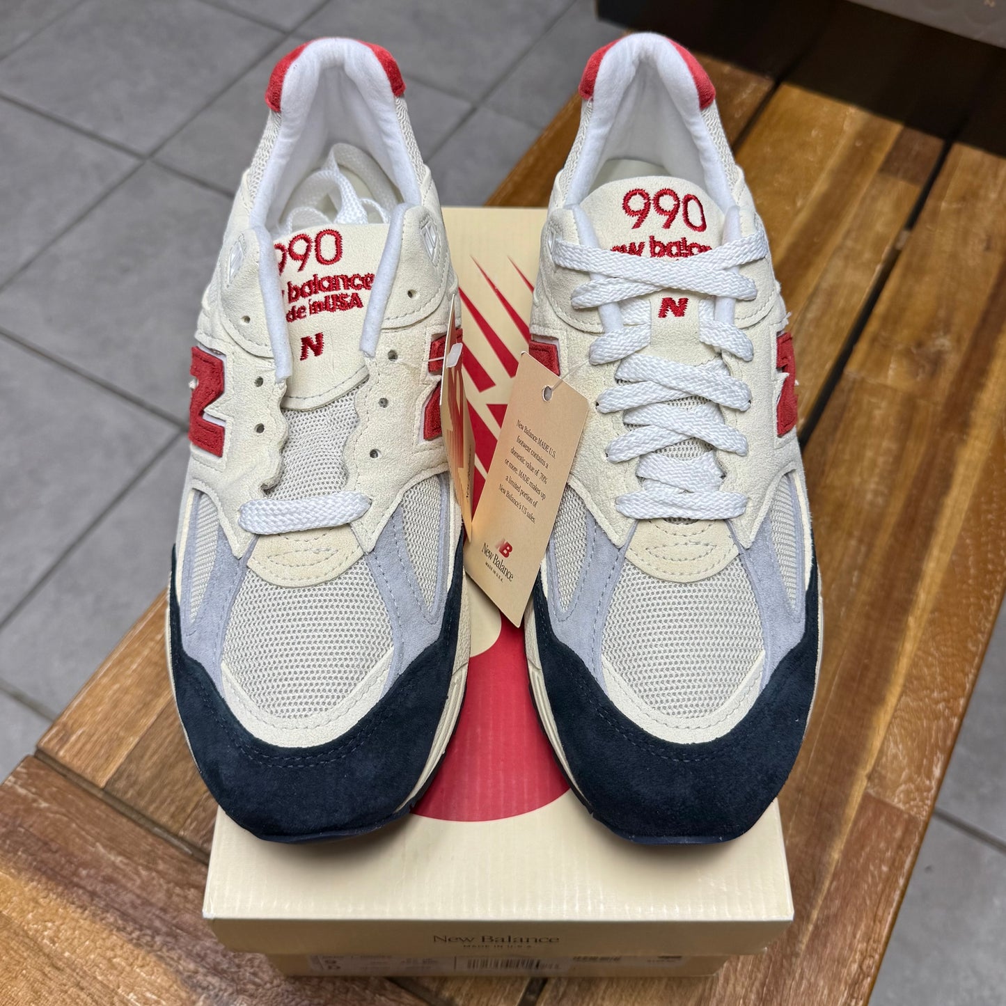 New Balance 990v2 x Teddy Santis ‘Navy Sea Salt’