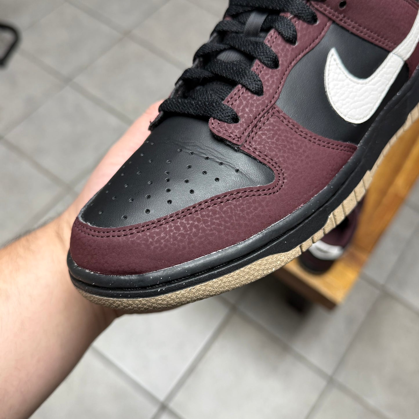 Dunk Low Next Nature ‘Burgundy Crush Black' (Worn)