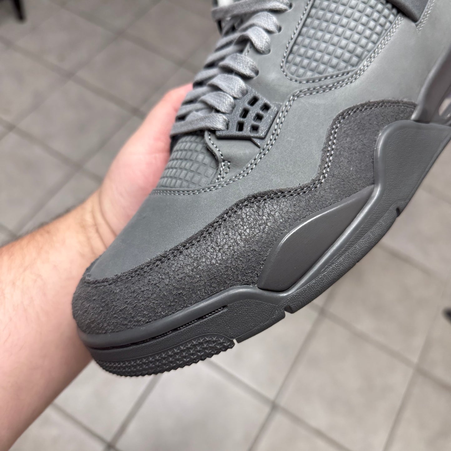 Jordan 4 Wet Cement (Worn)