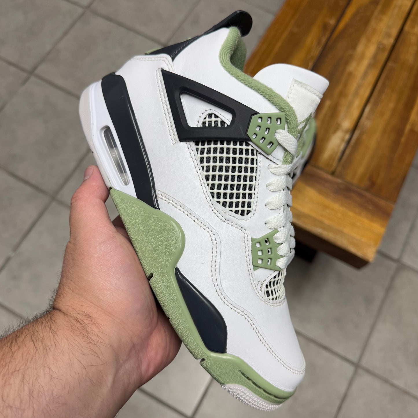 Jordan 4 Seafoam (Worn)
