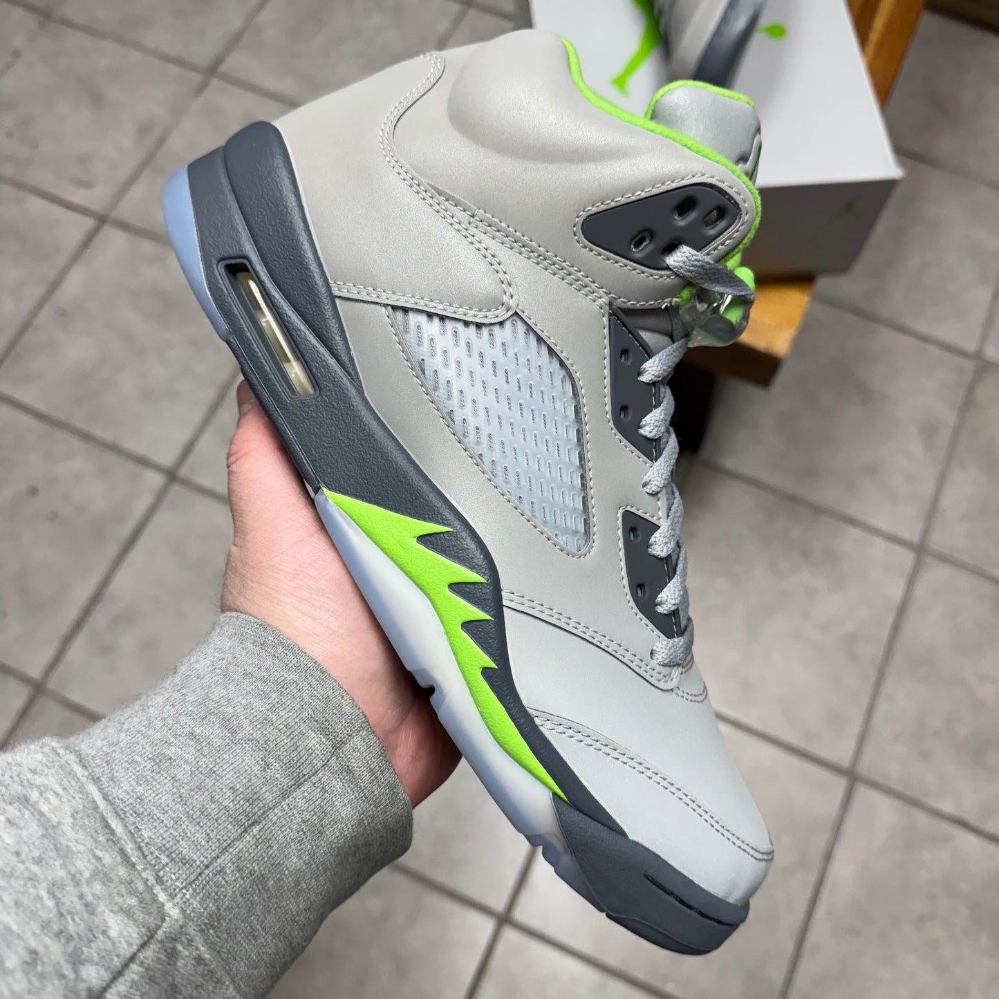 Jordan 5 Green Bean (Worn)