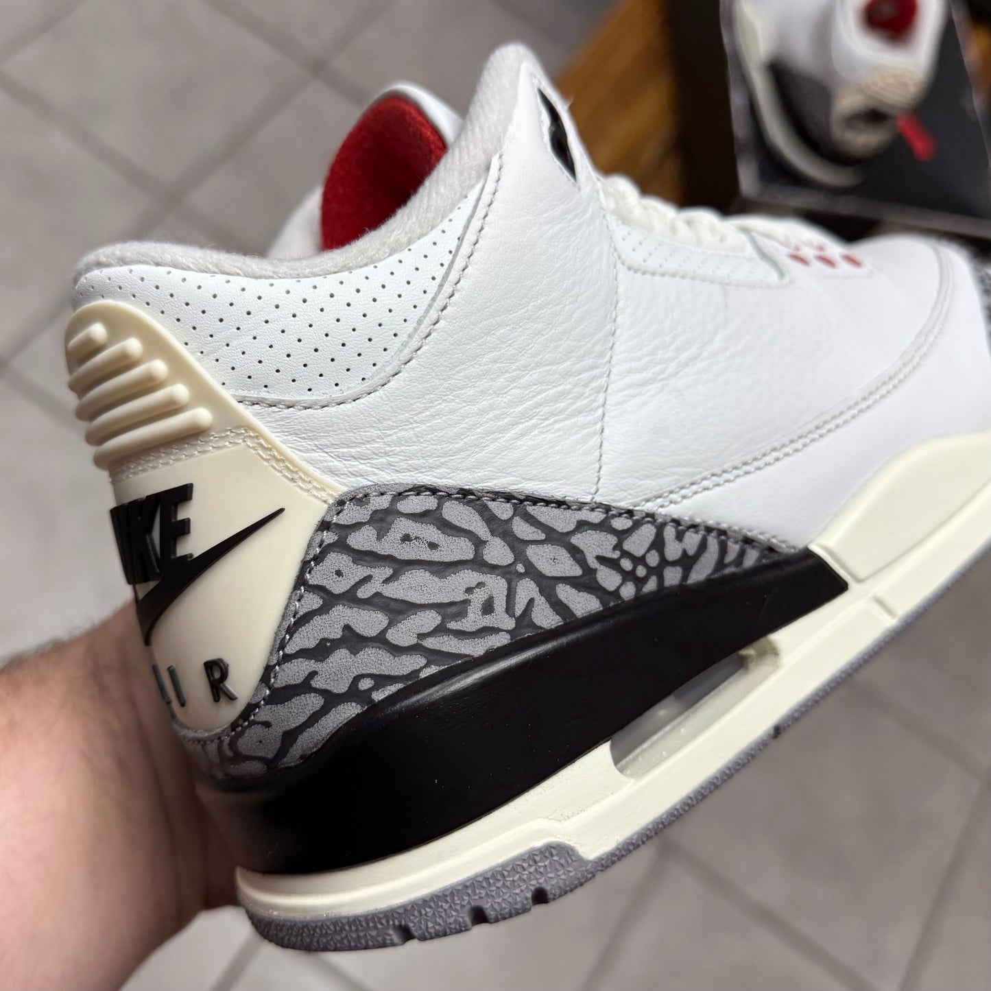 Jordan 3 White Cement Reimagined (Worn)
