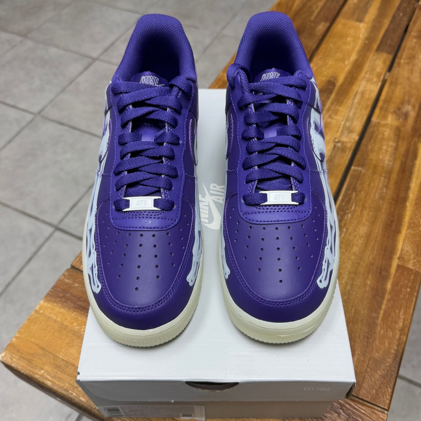 Air Force 1 Purple Skeleton