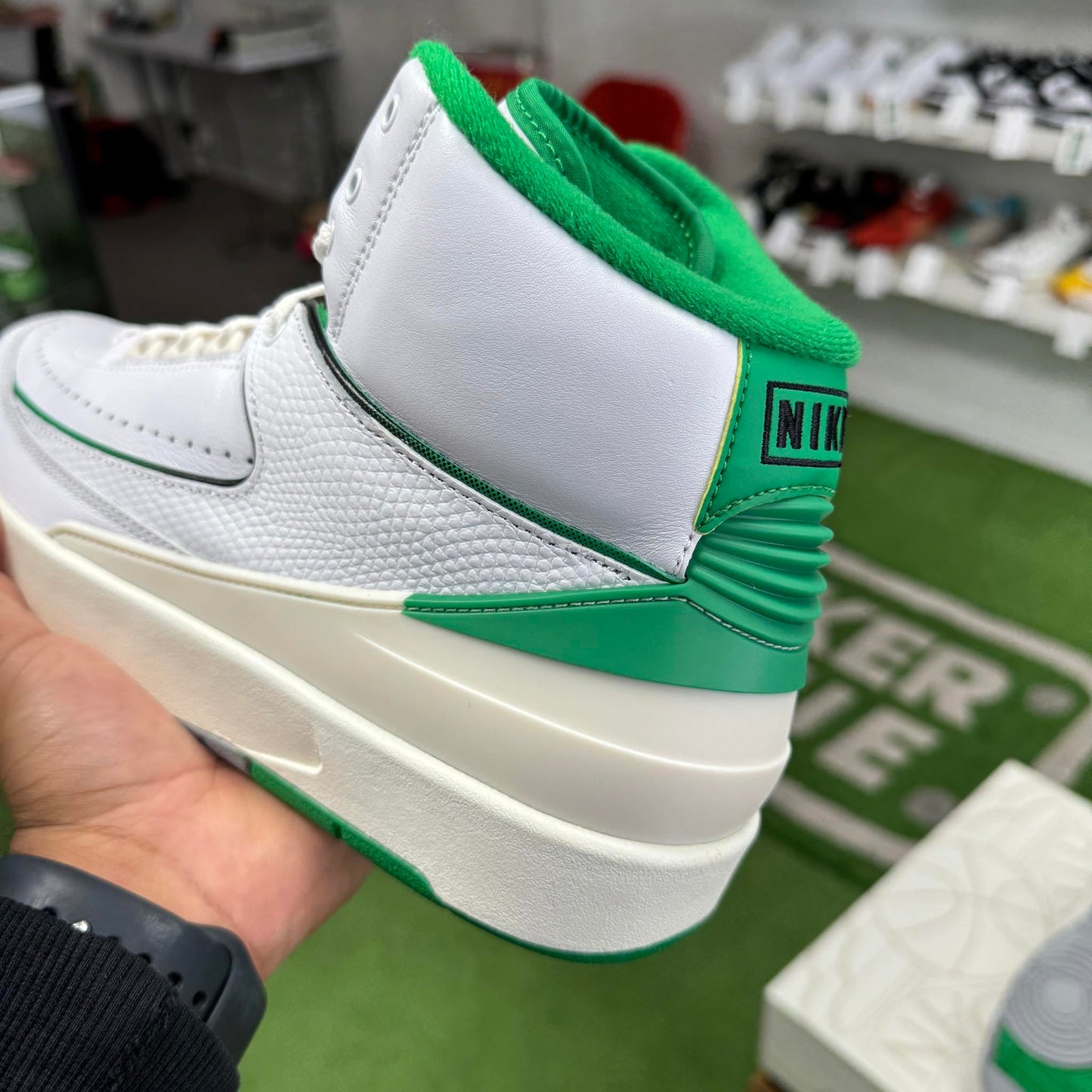 Jordan 2 Lucky Green (Worn)