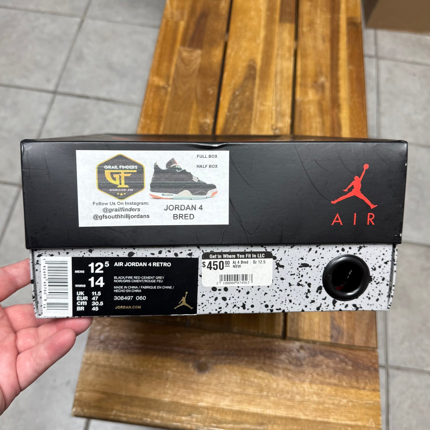 Jordan 4 Bred 2019 (Worn)