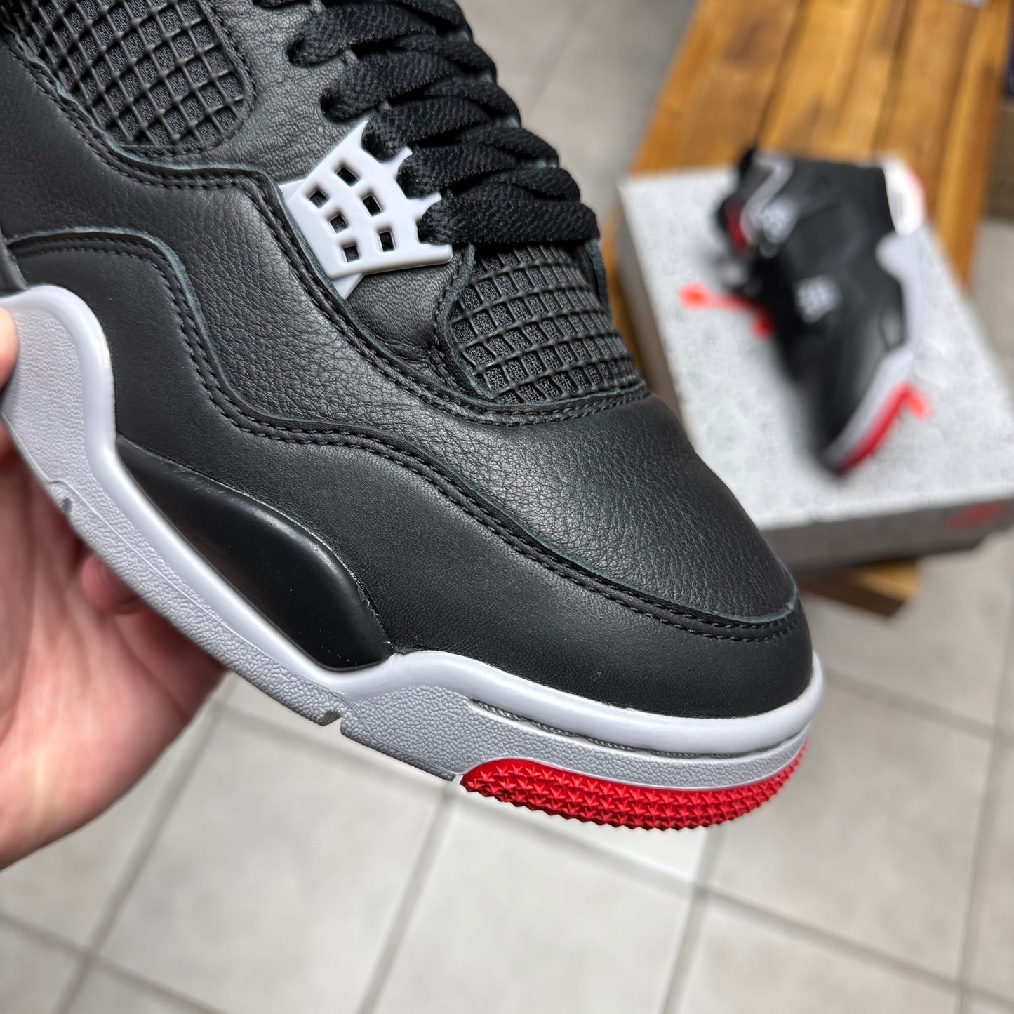 Jordan 4 Bred Reimagined (Worn)
