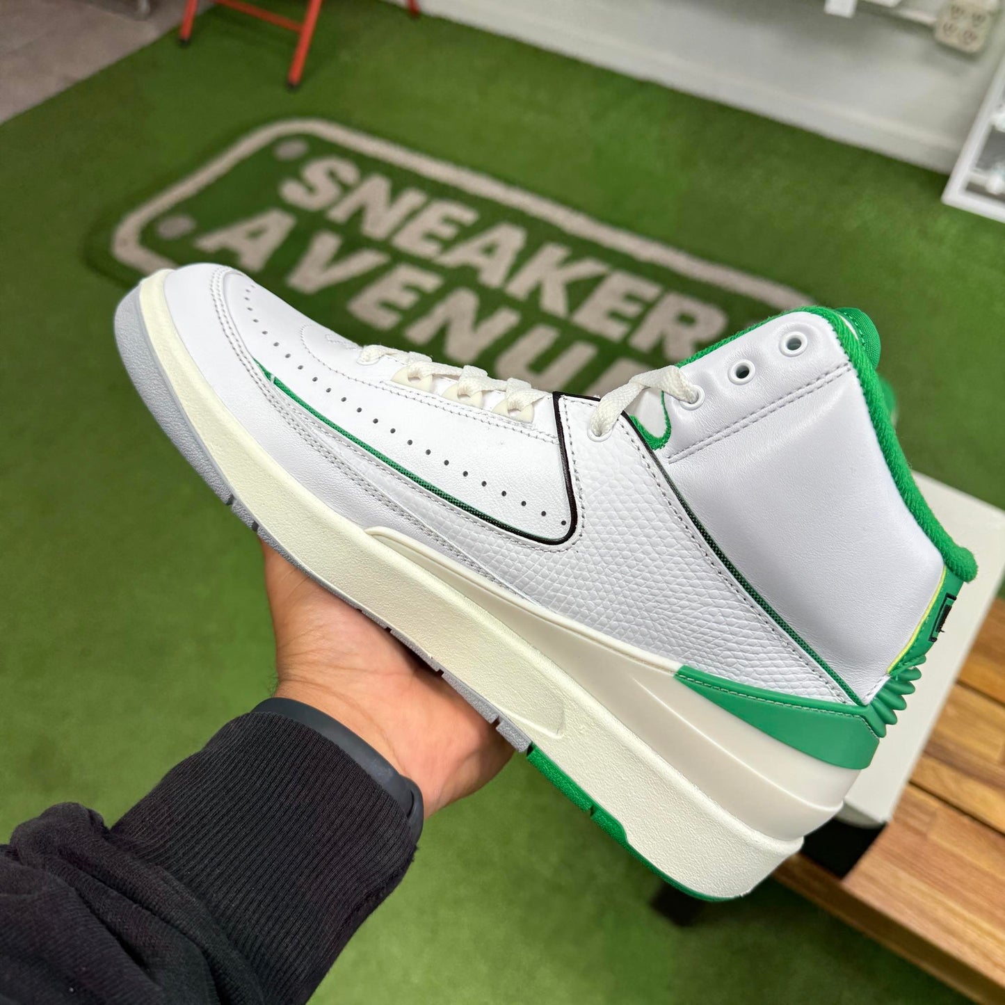 Jordan 2 Lucky Green (Worn)
