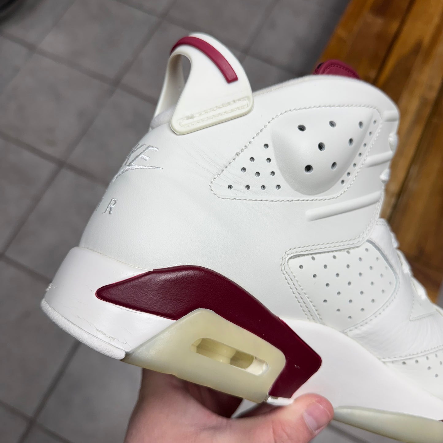 Jordan 6 Maroon 2015 (Worn)