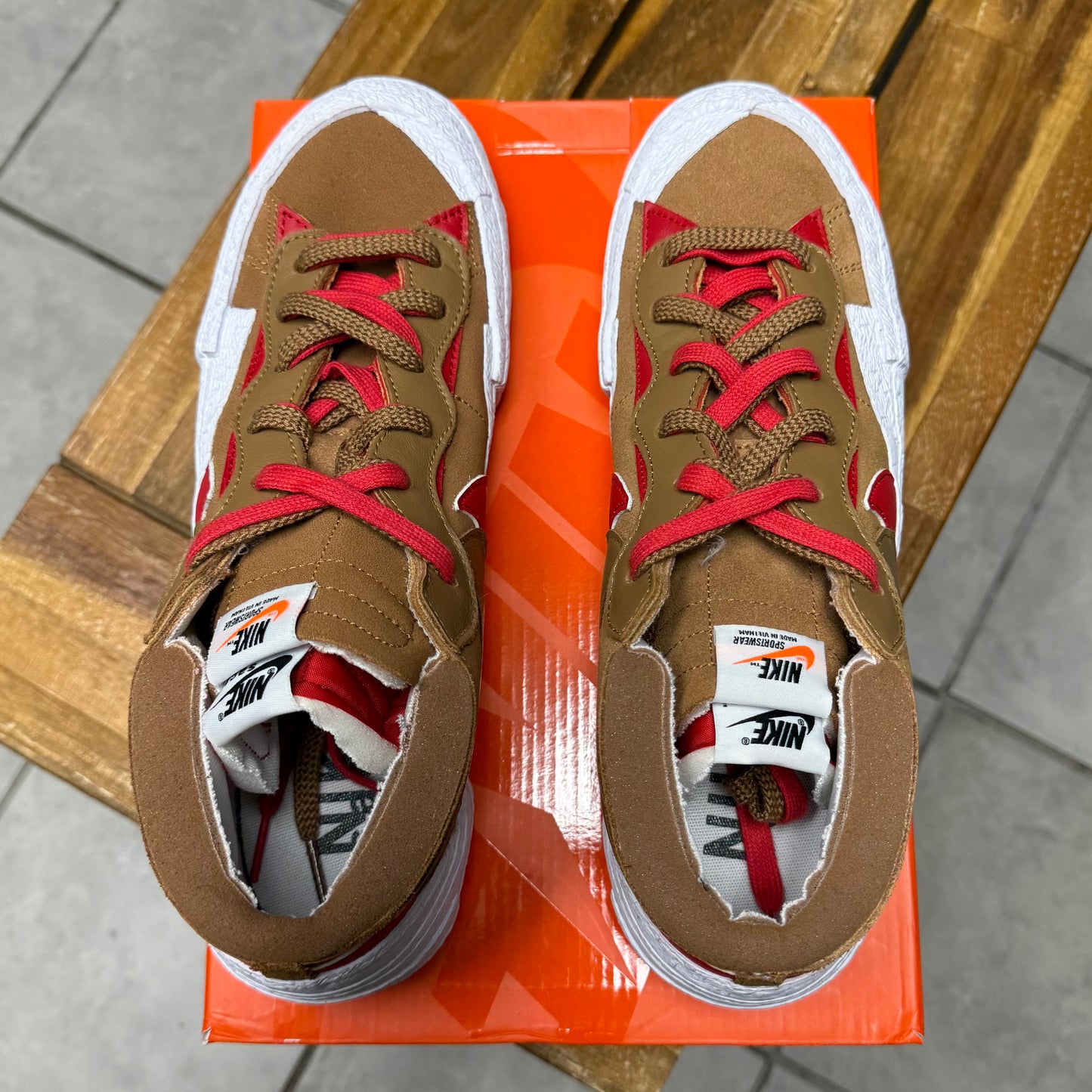Blazer Low x sacai British Tan (Worn)