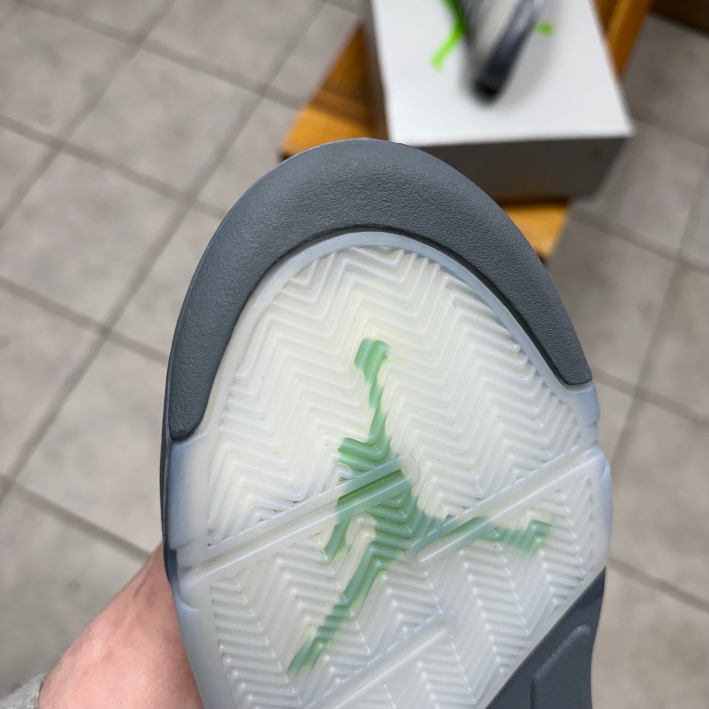 Jordan 5 Green Bean (Worn)