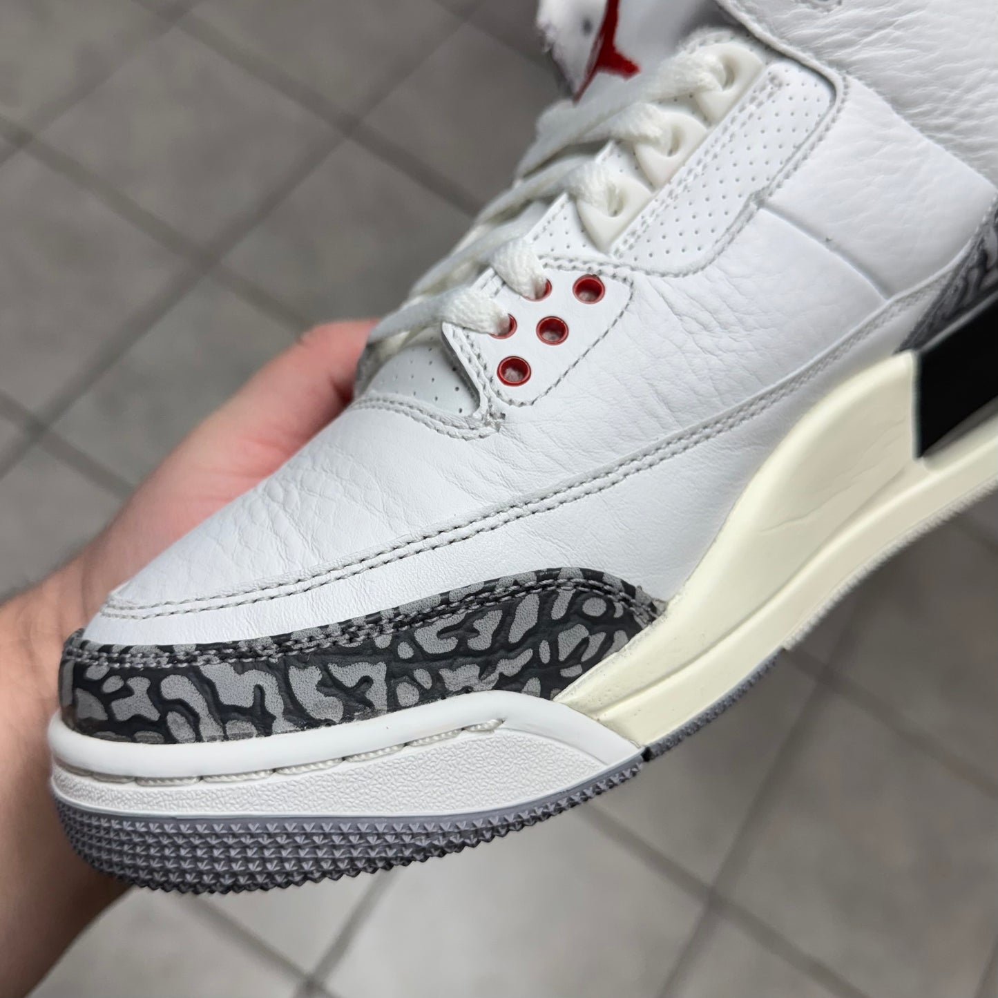 Jordan 3 White Cement Reimagined (Worn)