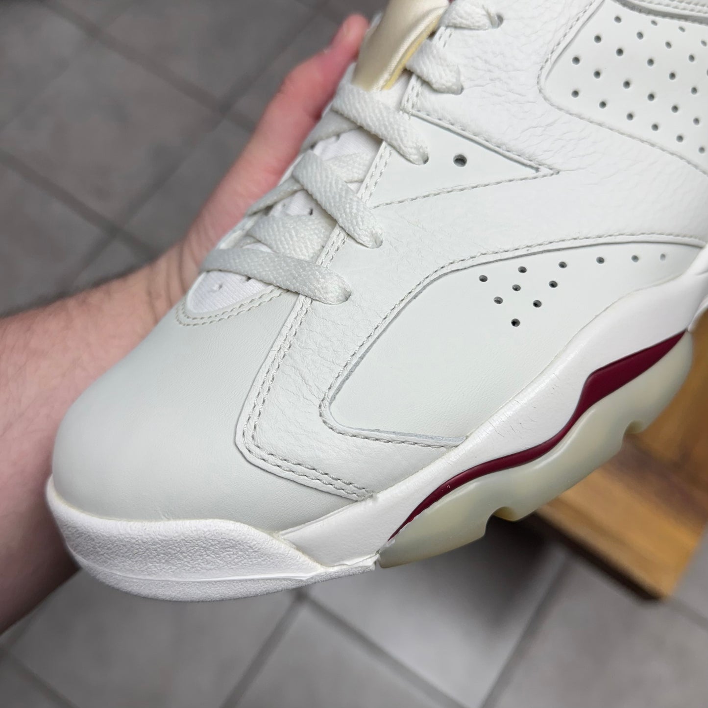 Jordan 6 Maroon 2015 (Worn)