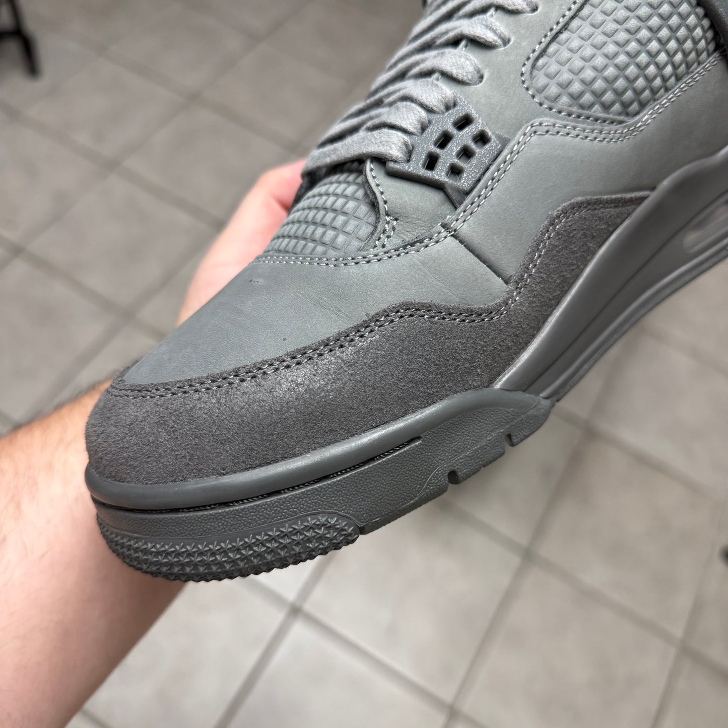Jordan 4 Wet Cement (Worn)