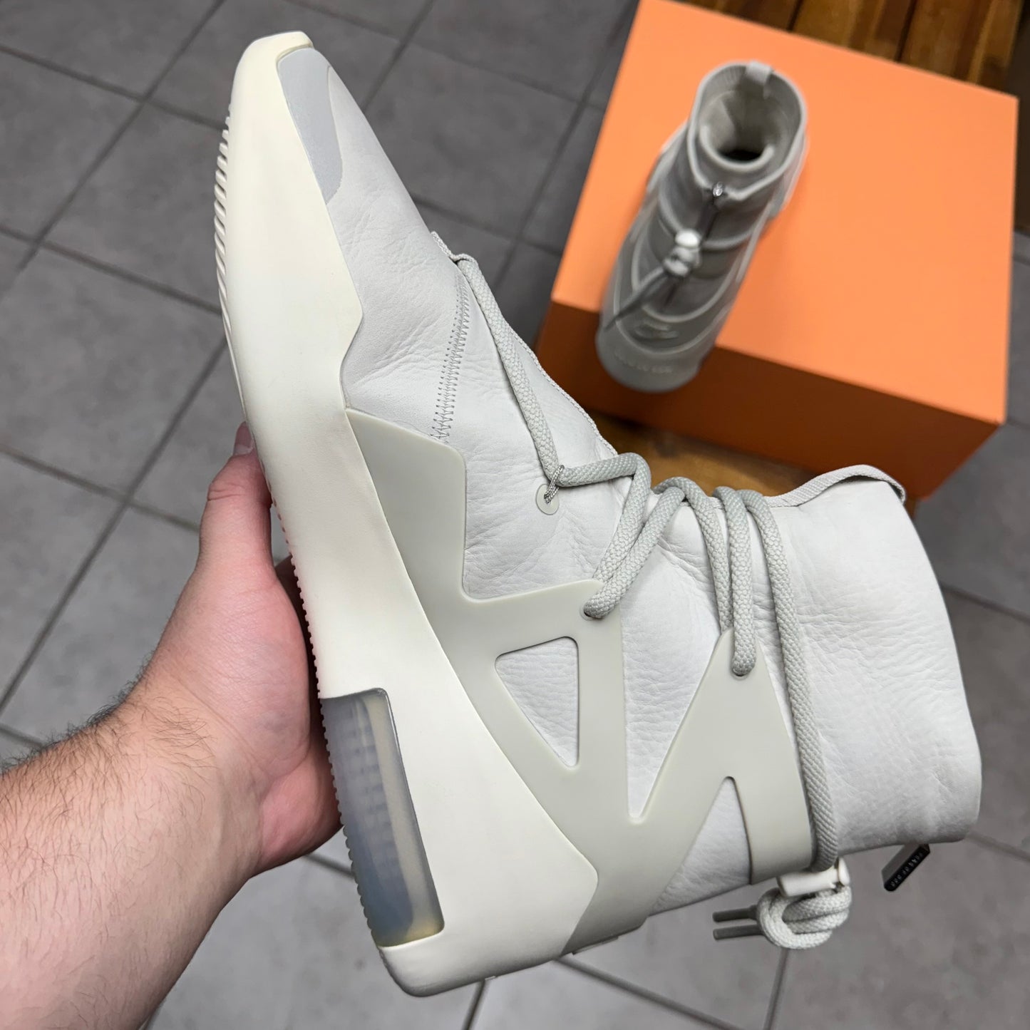 Nike Air Fear Of God 1 Light Bone (Worn)