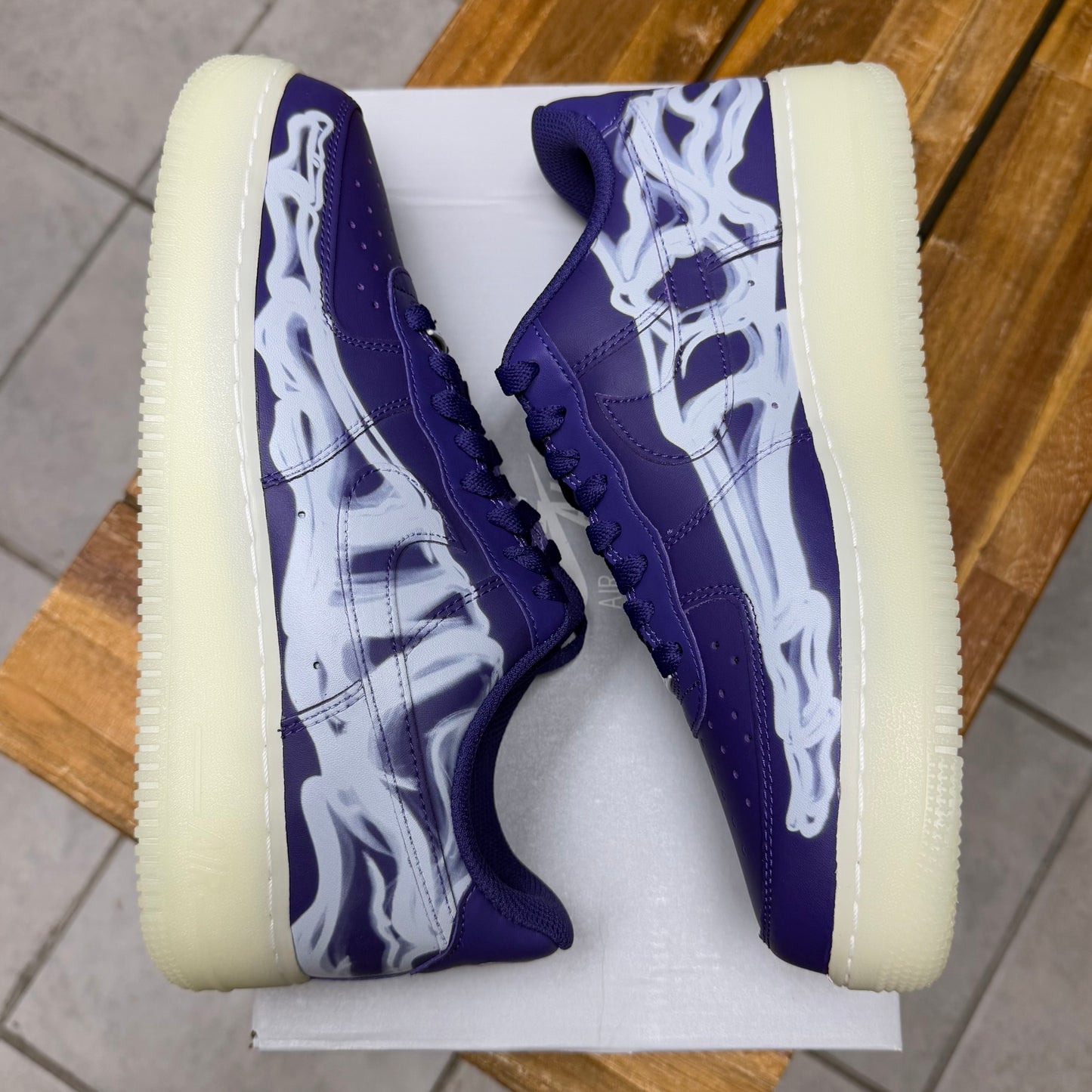 Air Force 1 Purple Skeleton