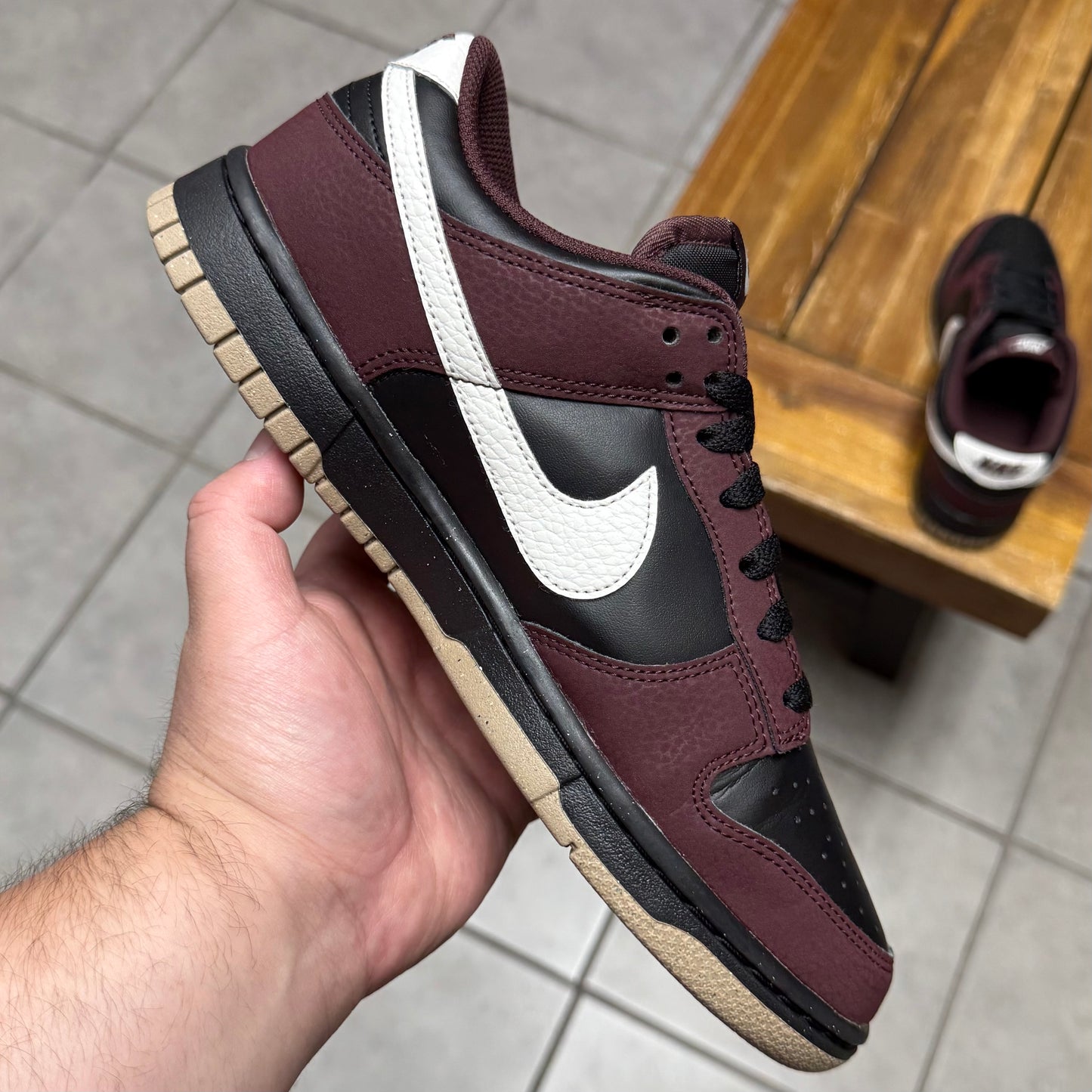 Dunk Low Next Nature ‘Burgundy Crush Black' (Worn)