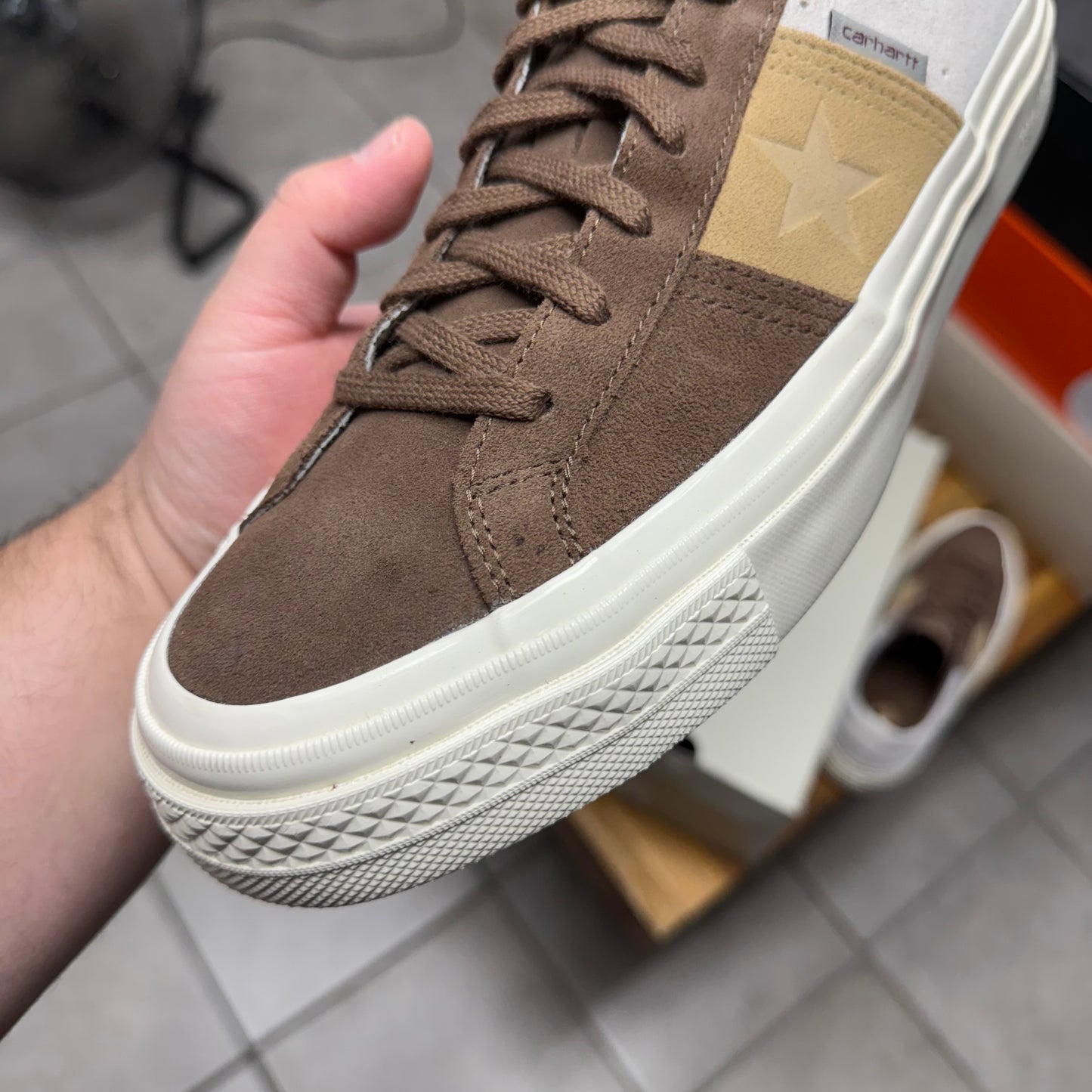 Converse Carhartt WIP x One Star Academy Pro Low Starfish Dark
Earth (Worn)