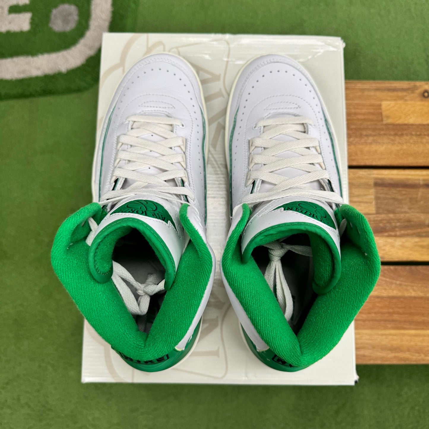 Jordan 2 Lucky Green (Worn)