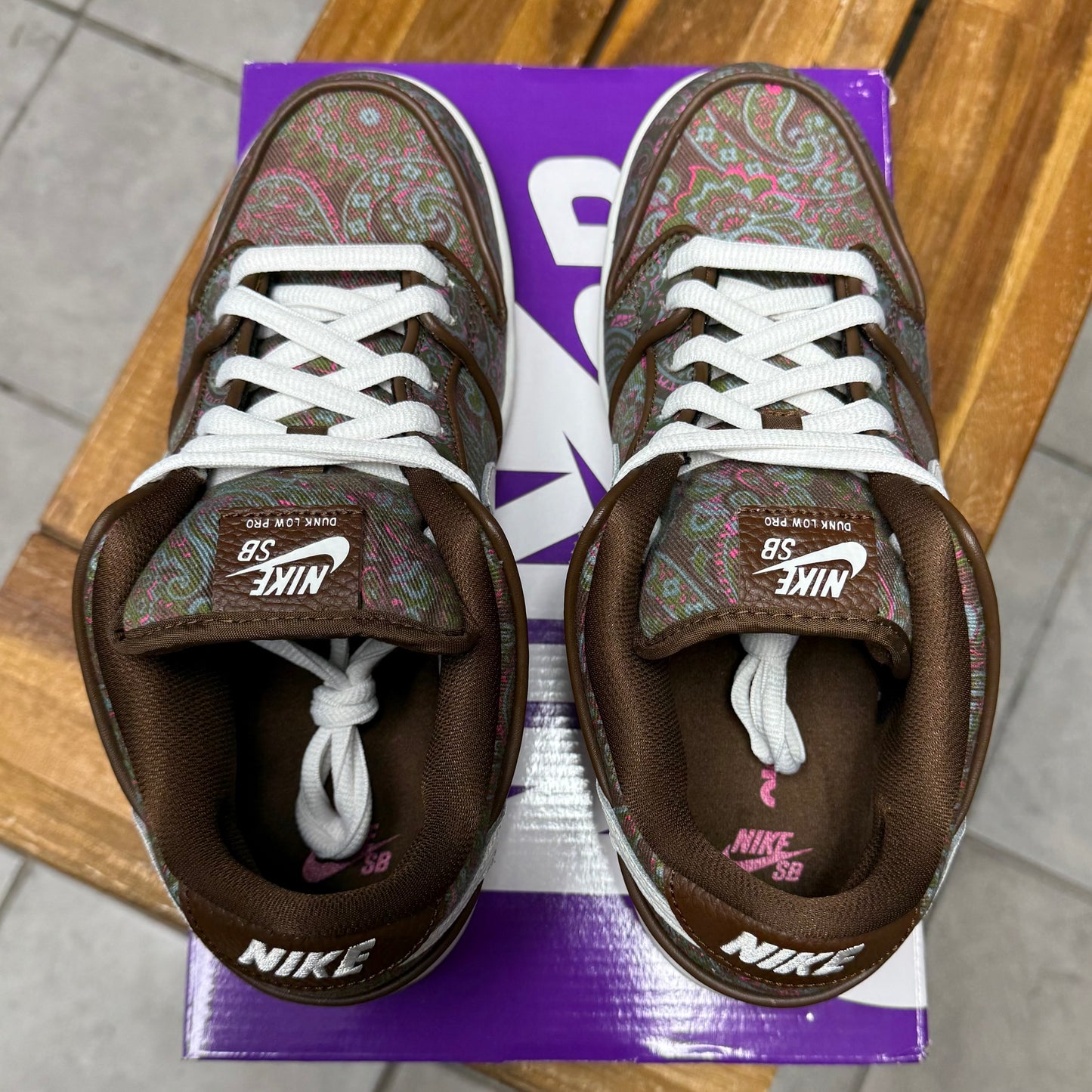 SB Dunk Low Paisley Brown (Worn)