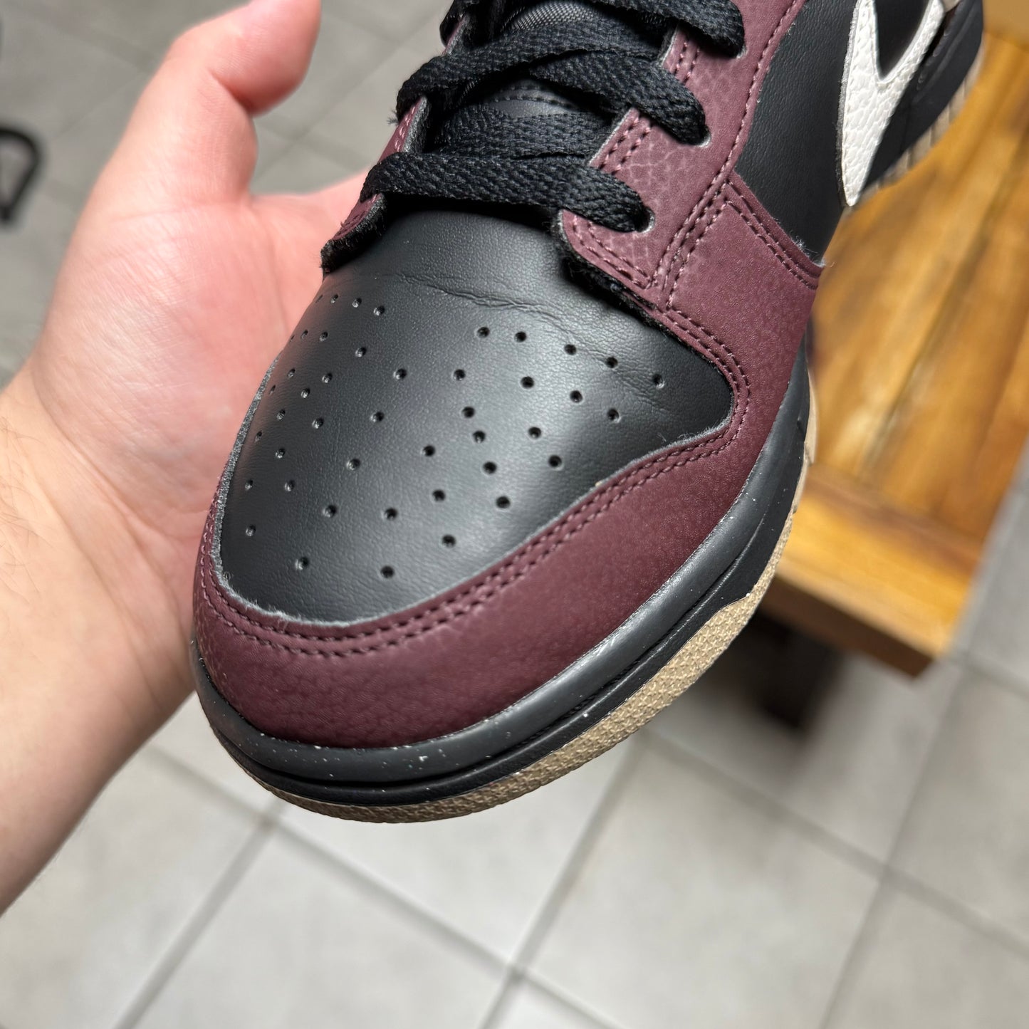 Dunk Low Next Nature ‘Burgundy Crush Black' (Worn)