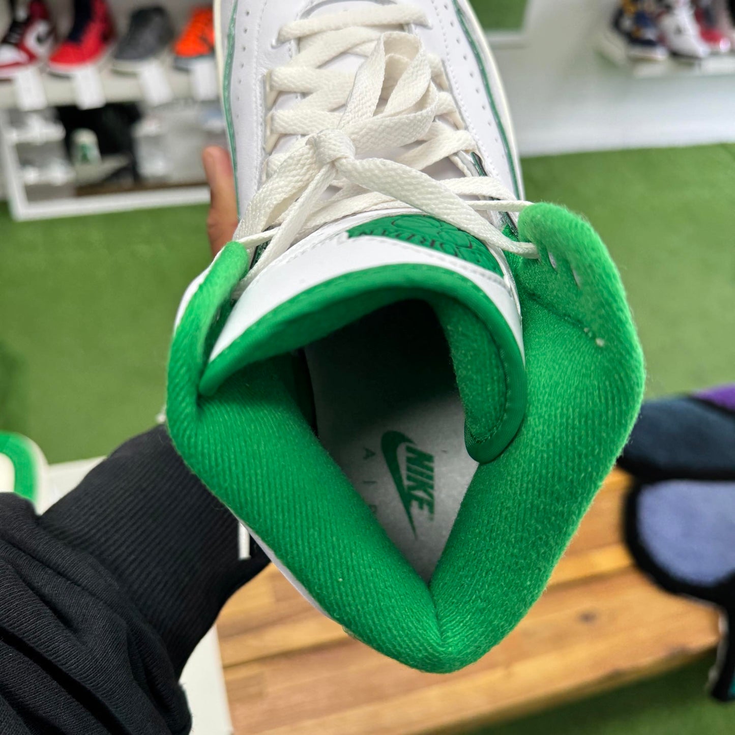 Jordan 2 Lucky Green (Worn)