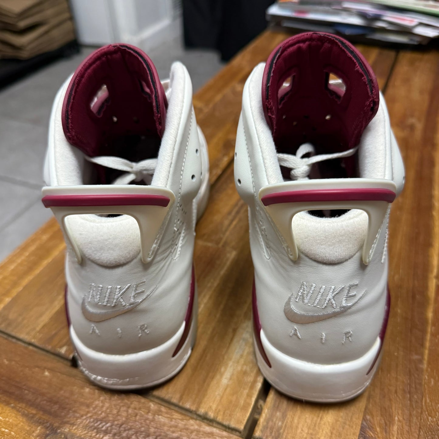Jordan 6 Maroon 2015 (Worn)