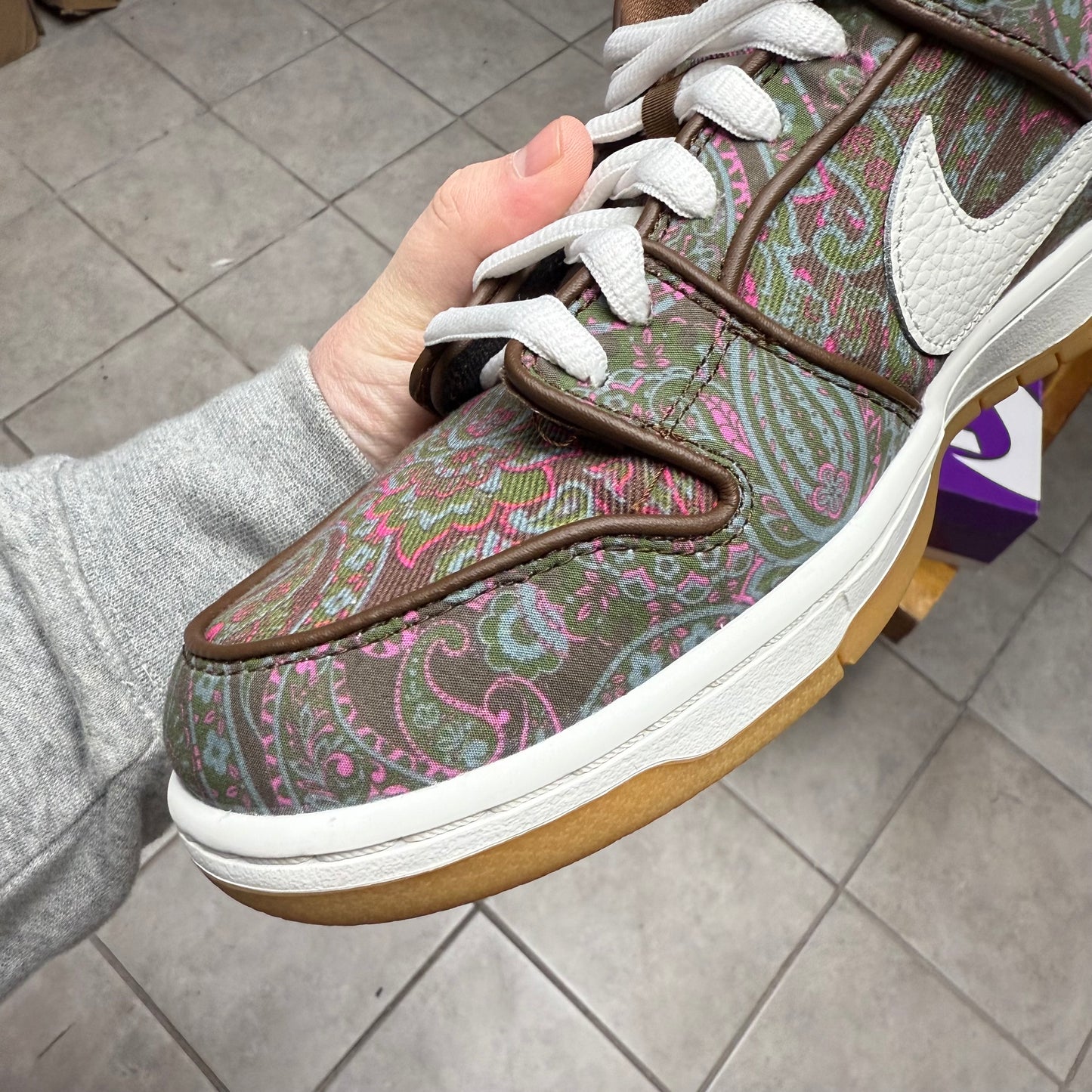 SB Dunk Low Paisley Brown (Worn)