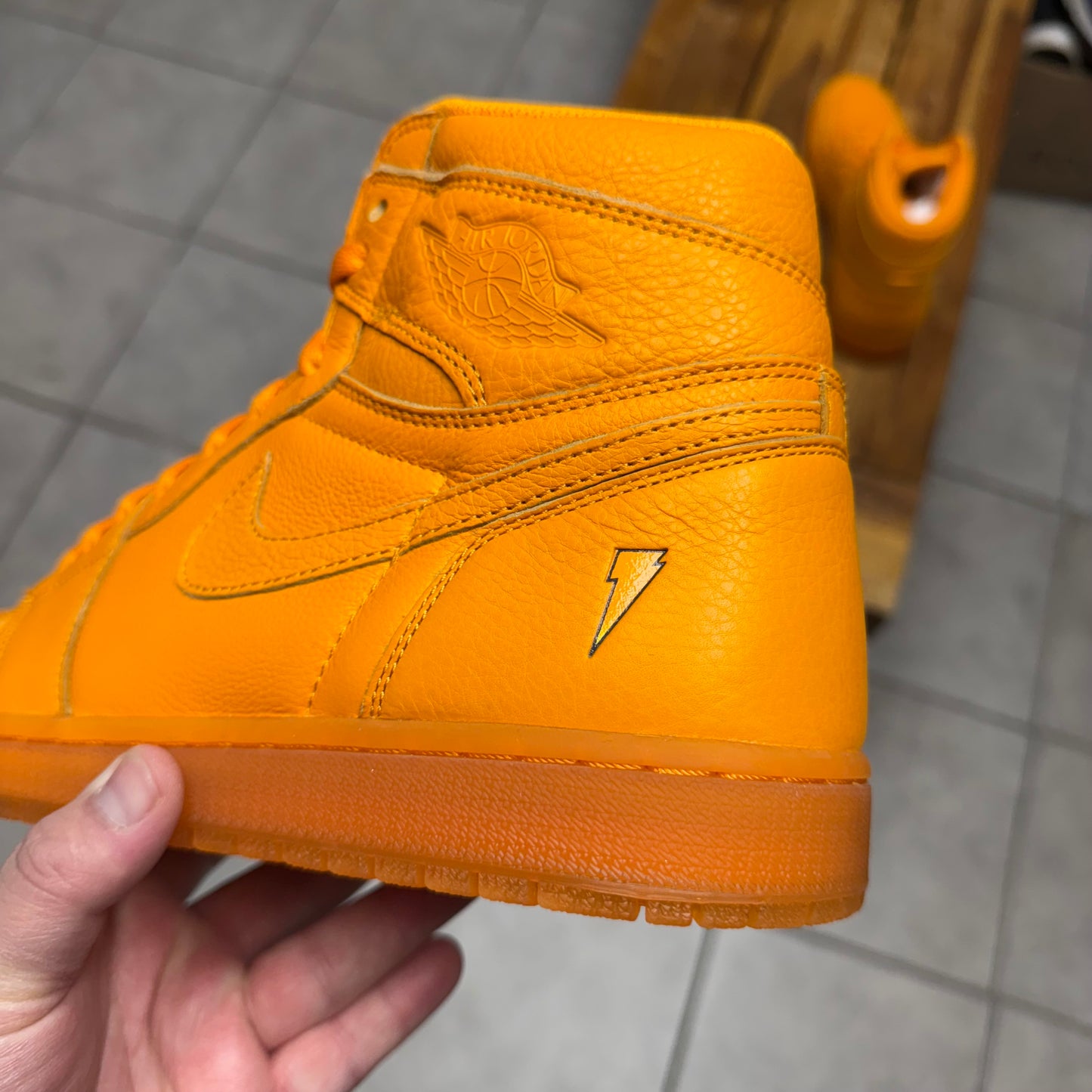 Jordan 1 High OG G8RD Orange Peel (Worn)